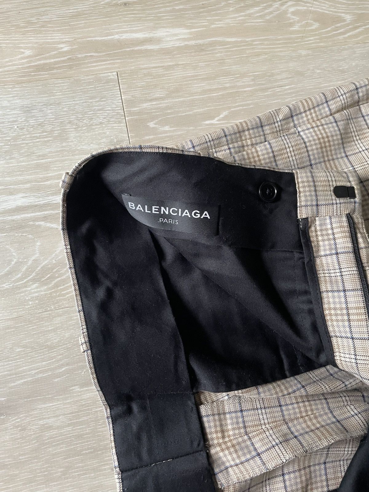 Balenciaga SS17 Prince of Wales Trousers Size US 32 / EU 48 - 2 Thumbnail
