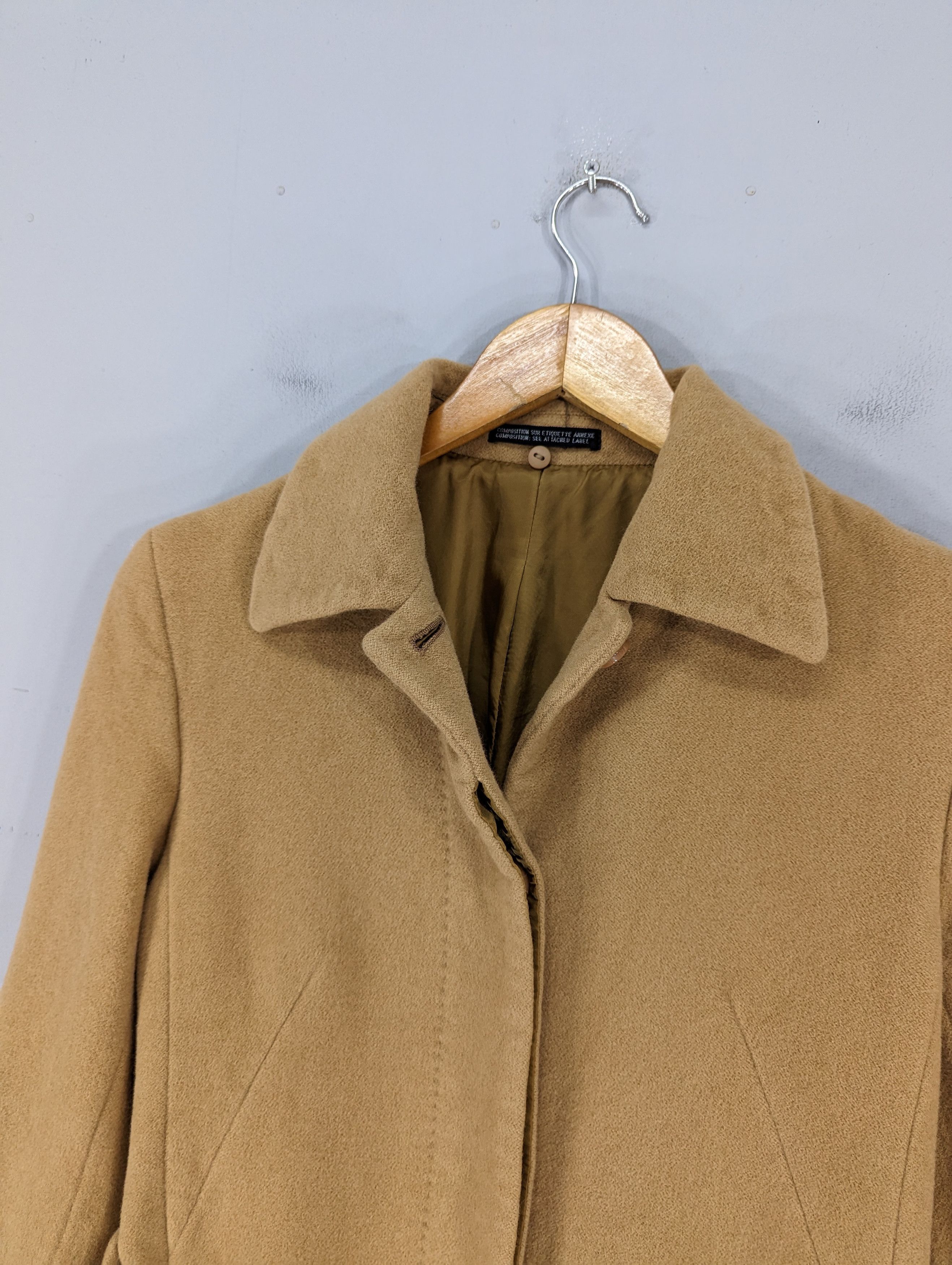 Japanese Brand 🔥RARE🔥Ined By Yohji Yamamoto Wool Angora Long Coat Jacket Size S / US 4 / IT 40 - 4 Thumbnail