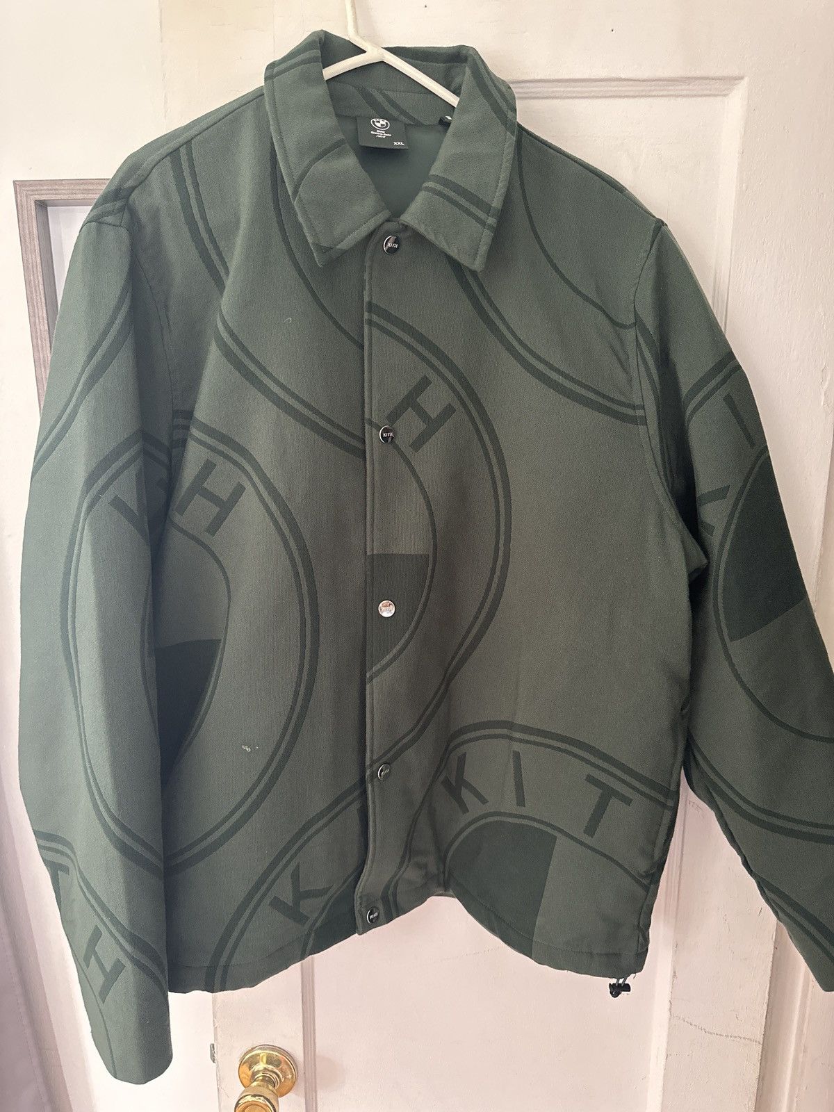 キス　Kith BMW Tapestry Coaches Jacket Kith x BMW Wool Coaches Jacket Black Men's - FW24 - US