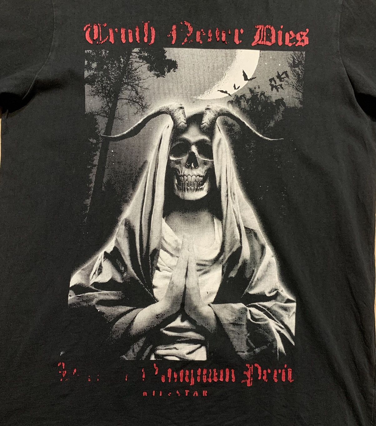 Killstar Vintage Killstar Death Face Devil 666 T-Shirt Size US XL / EU 56 / 4 - 3 Thumbnail