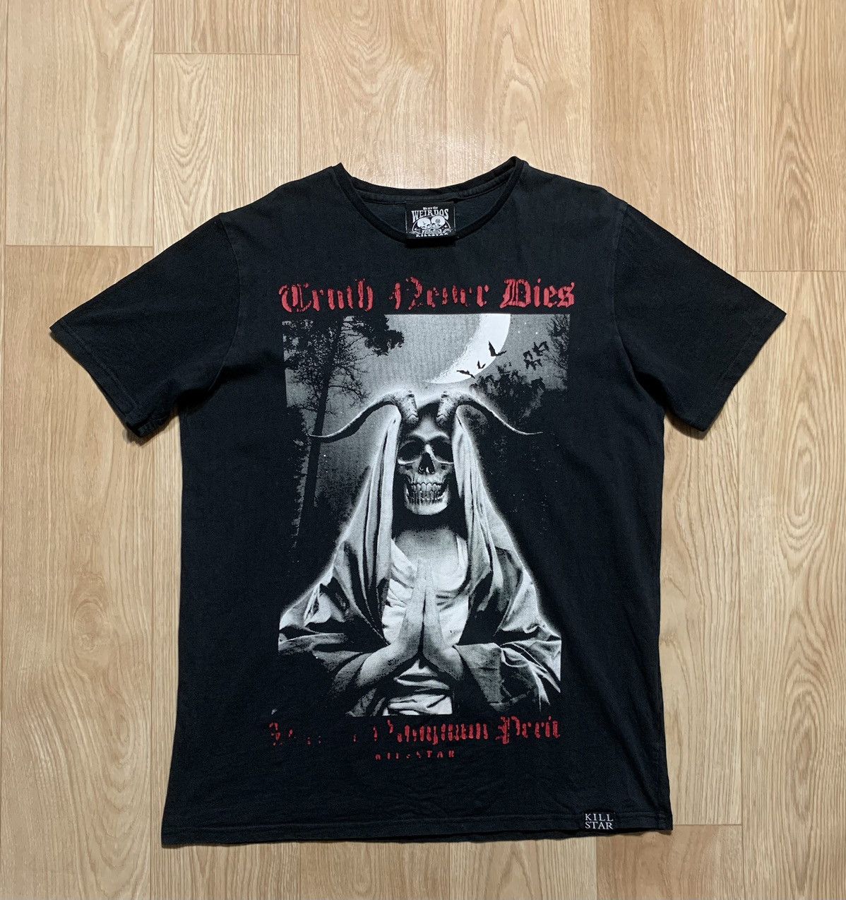Killstar Vintage Killstar Death Face Devil 666 T-Shirt Size US XL / EU 56 / 4 - 1 Thumbnail