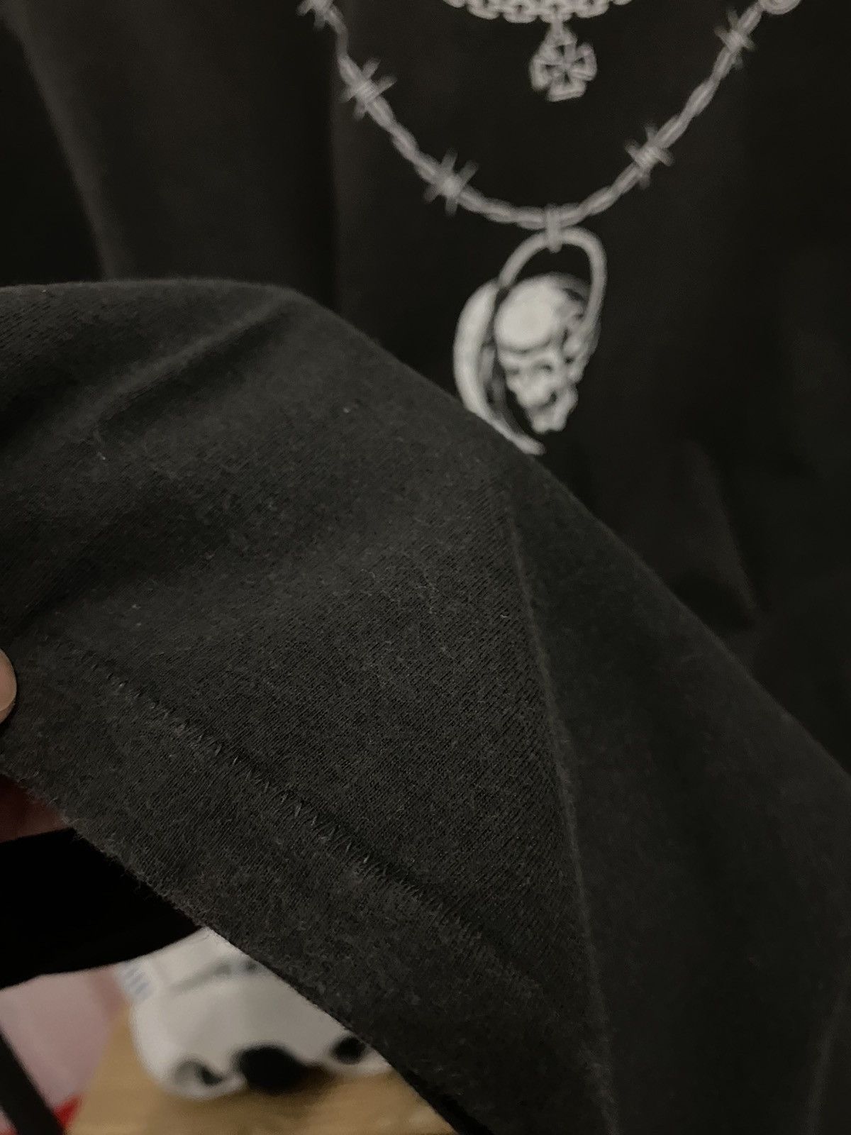 Vintage Vintage SKULLSHIT HARDLINER CROSS CHAIN V-COLLAR shirt Size US L / EU 52-54 / 3 - 8 Thumbnail