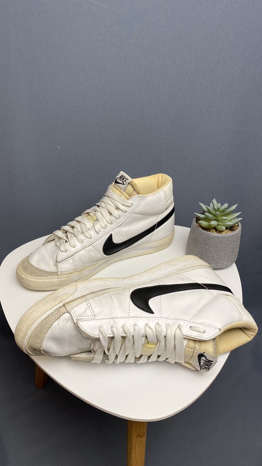 Nike × Vintage Nike Blazer leather vintage 2000 sneakers Size US 9.5 / EU 42-43 - 4 Thumbnail