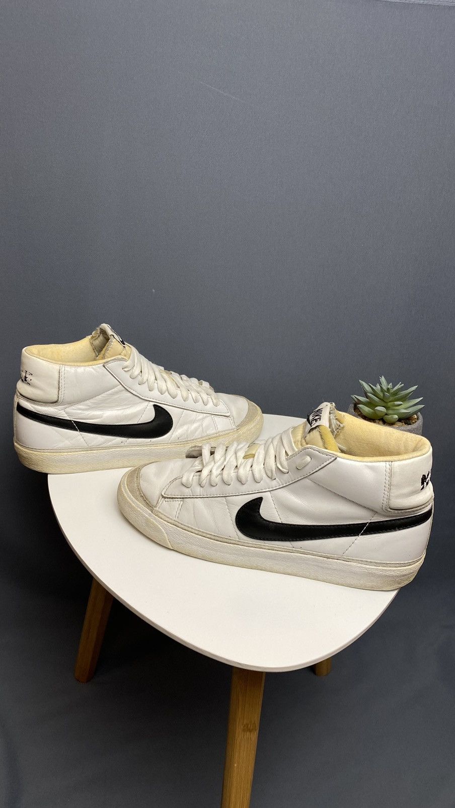 Nike × Vintage Nike Blazer leather vintage 2000 sneakers Size US 9.5 / EU 42-43 - 3 Thumbnail