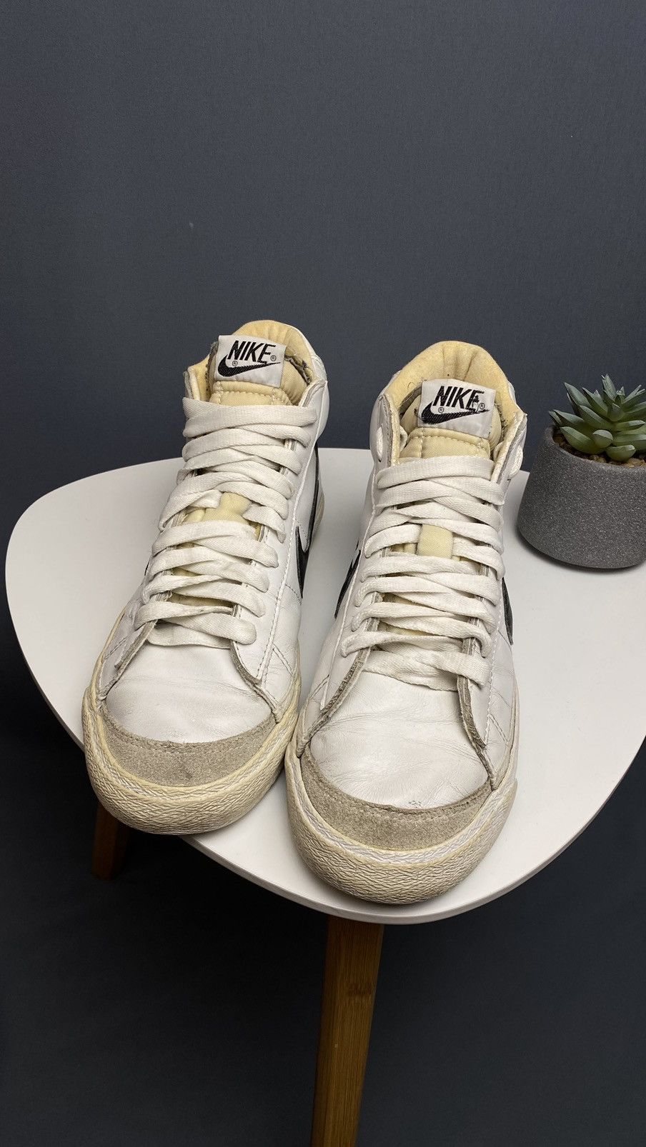 Nike × Vintage Nike Blazer leather vintage 2000 sneakers Size US 9.5 / EU 42-43 - 2 Thumbnail