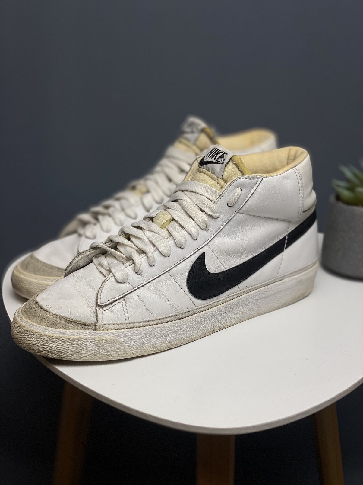 Nike × Vintage Nike Blazer leather vintage 2000 sneakers Size US 9.5 / EU 42-43 - 1 Thumbnail