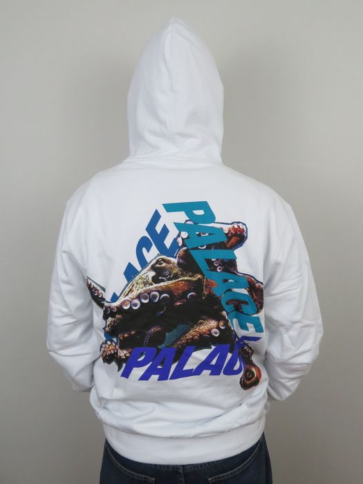 Palace Palace Octo Hood Octopus Hoodie Large White | Grailed