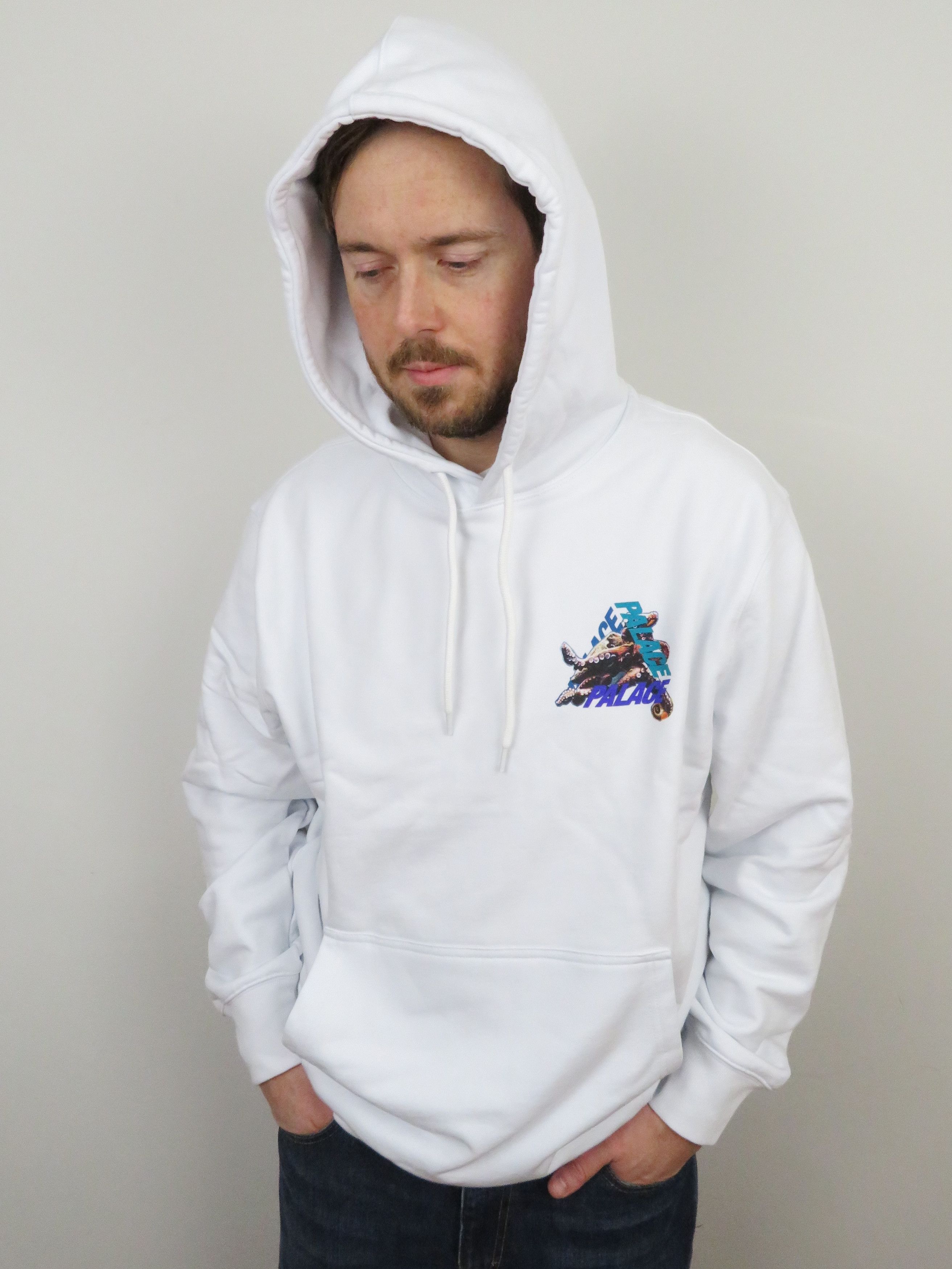 Hype Palace Streetwear Palace Octo Hood Octopus Hoodie Large White Grailed