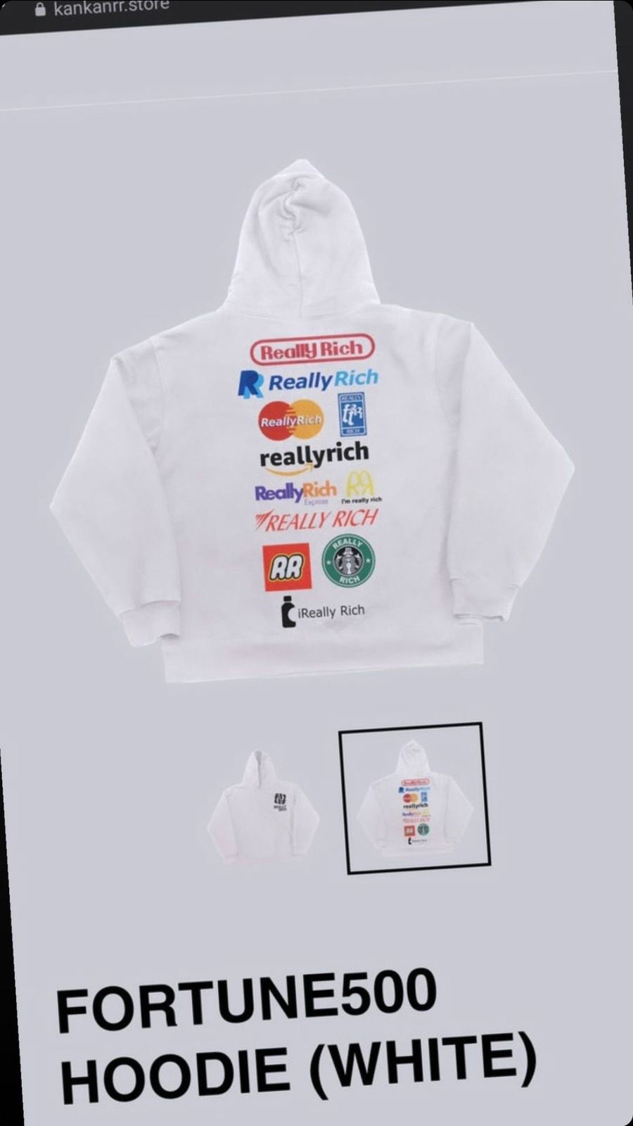 Underground Kankan Really Rich Fortune500 Hoodie Size US XL / EU 56 / 4 - 4 Thumbnail