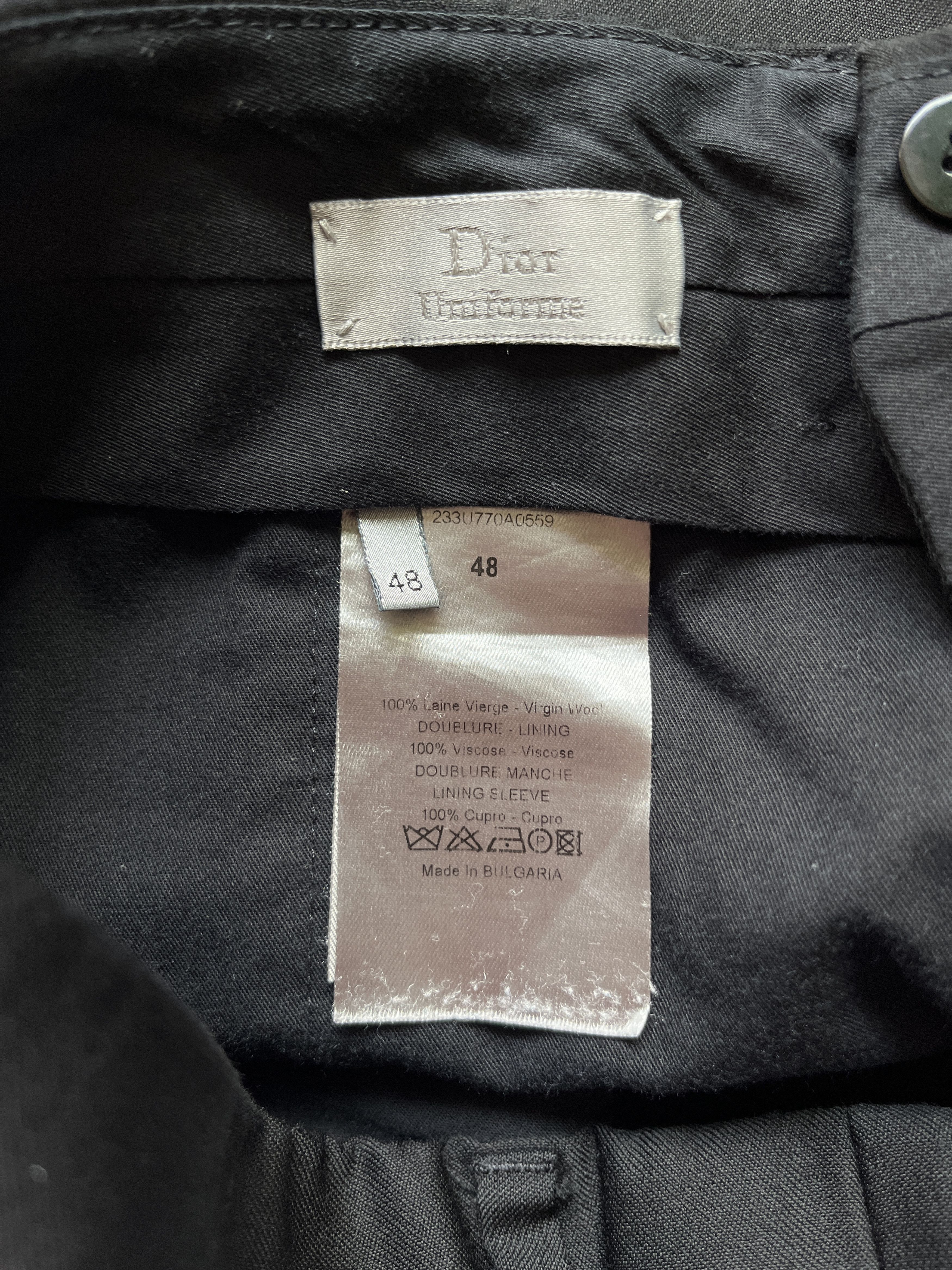 Dior ⚡️QUICK SALE⚡️Dior Black Trousers Pants KVA Size US 32 / EU 48 - 4 Thumbnail