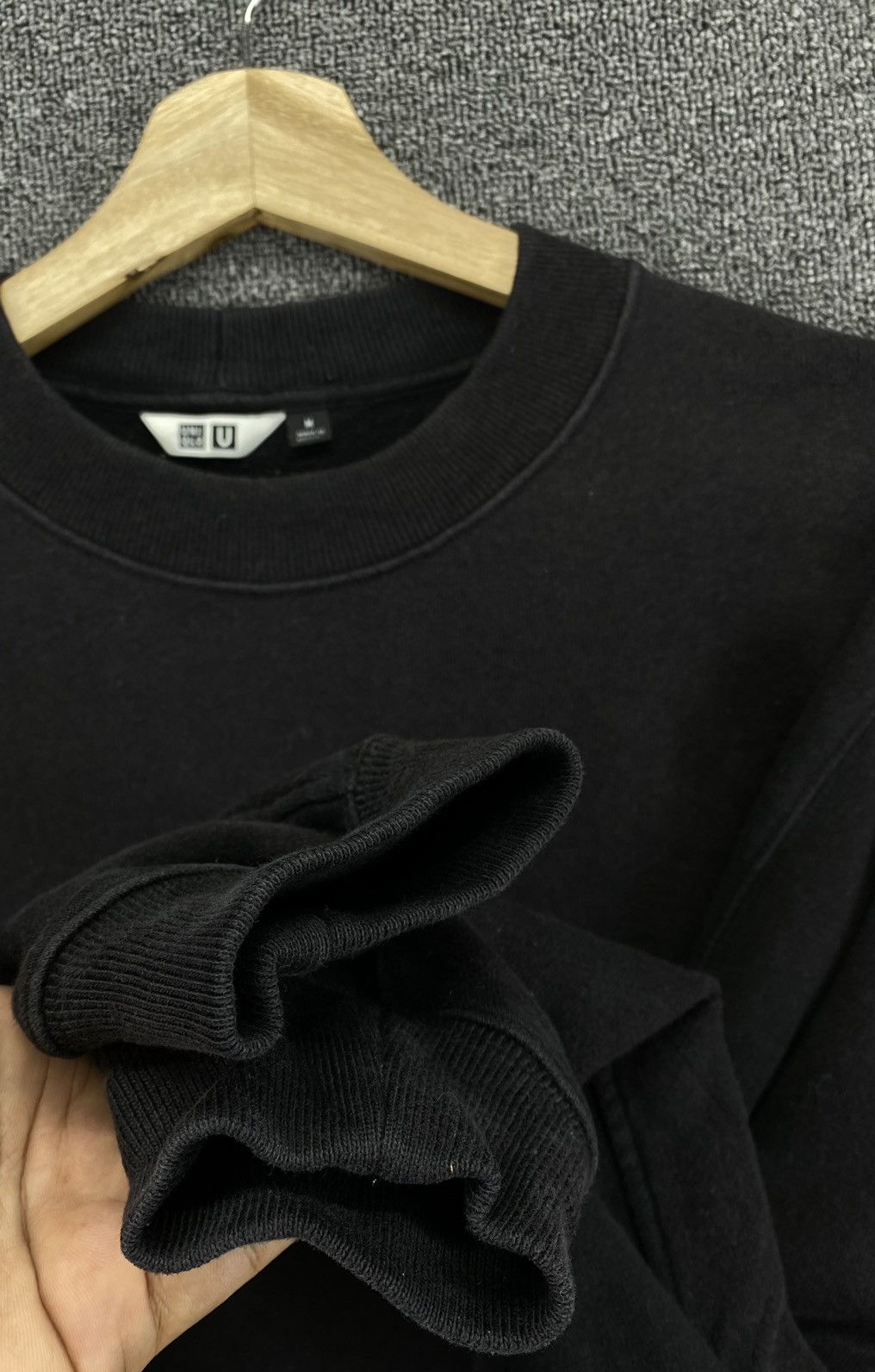 Lemaire × Uniqlo Lemaire x Uniqlo U Black Sweatshirt Size M / US 6-8 / IT 42-44 - 8 Thumbnail