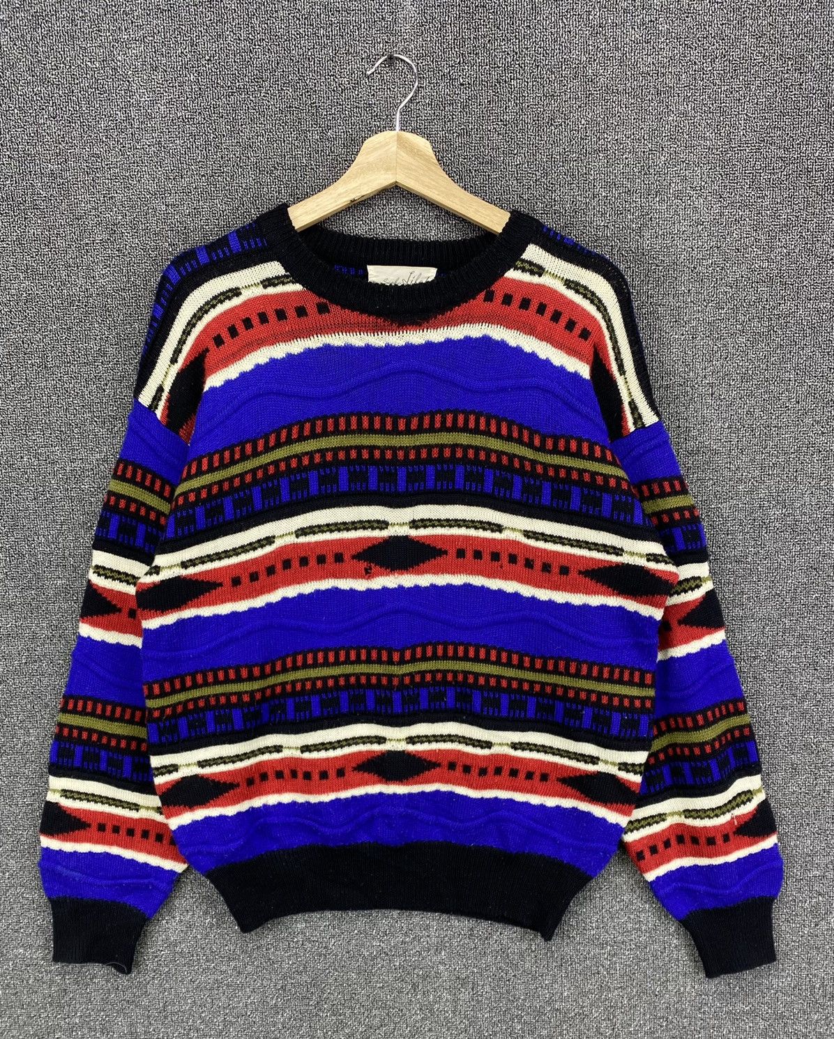 Coogi Vintage Sanro Life Coogi Style Cable Knit Sweater Size US L / EU 52-54 / 3 - 1 Thumbnail