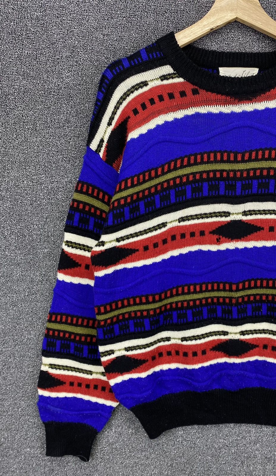 Coogi Vintage Sanro Life Coogi Style Cable Knit Sweater Size US L / EU 52-54 / 3 - 3 Thumbnail