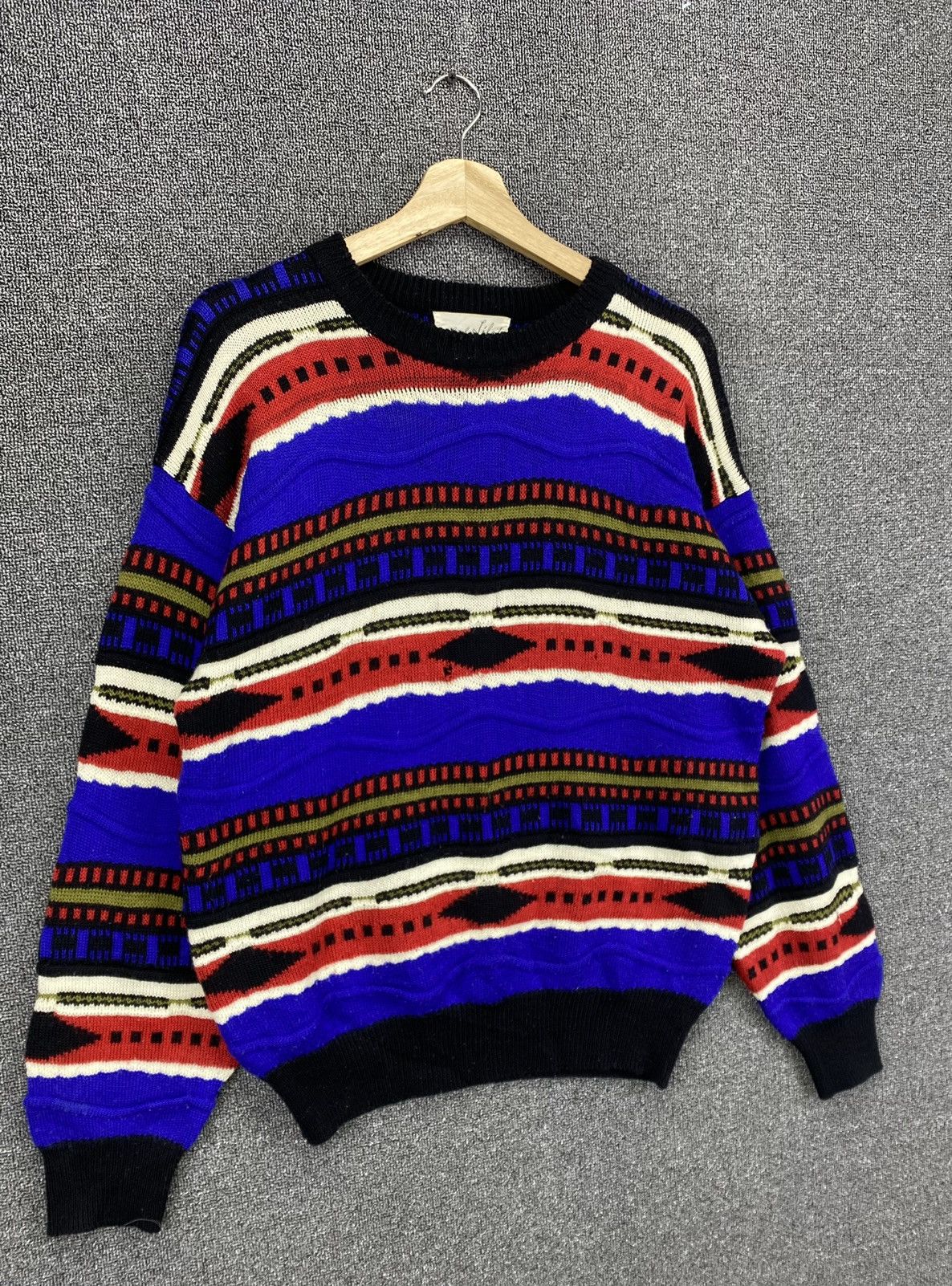 Coogi Vintage Sanro Life Coogi Style Cable Knit Sweater Size US L / EU 52-54 / 3 - 2 Thumbnail