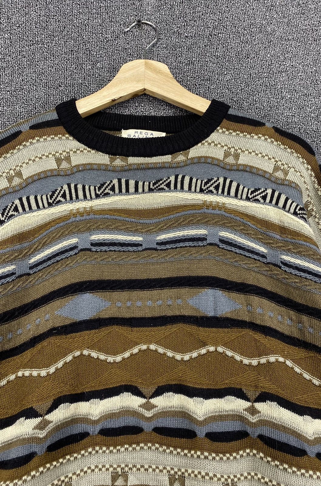 Coogi Vintge Rega Salinas Coogi Style Cable Knit Sweater Size US L / EU 52-54 / 3 - 5 Thumbnail