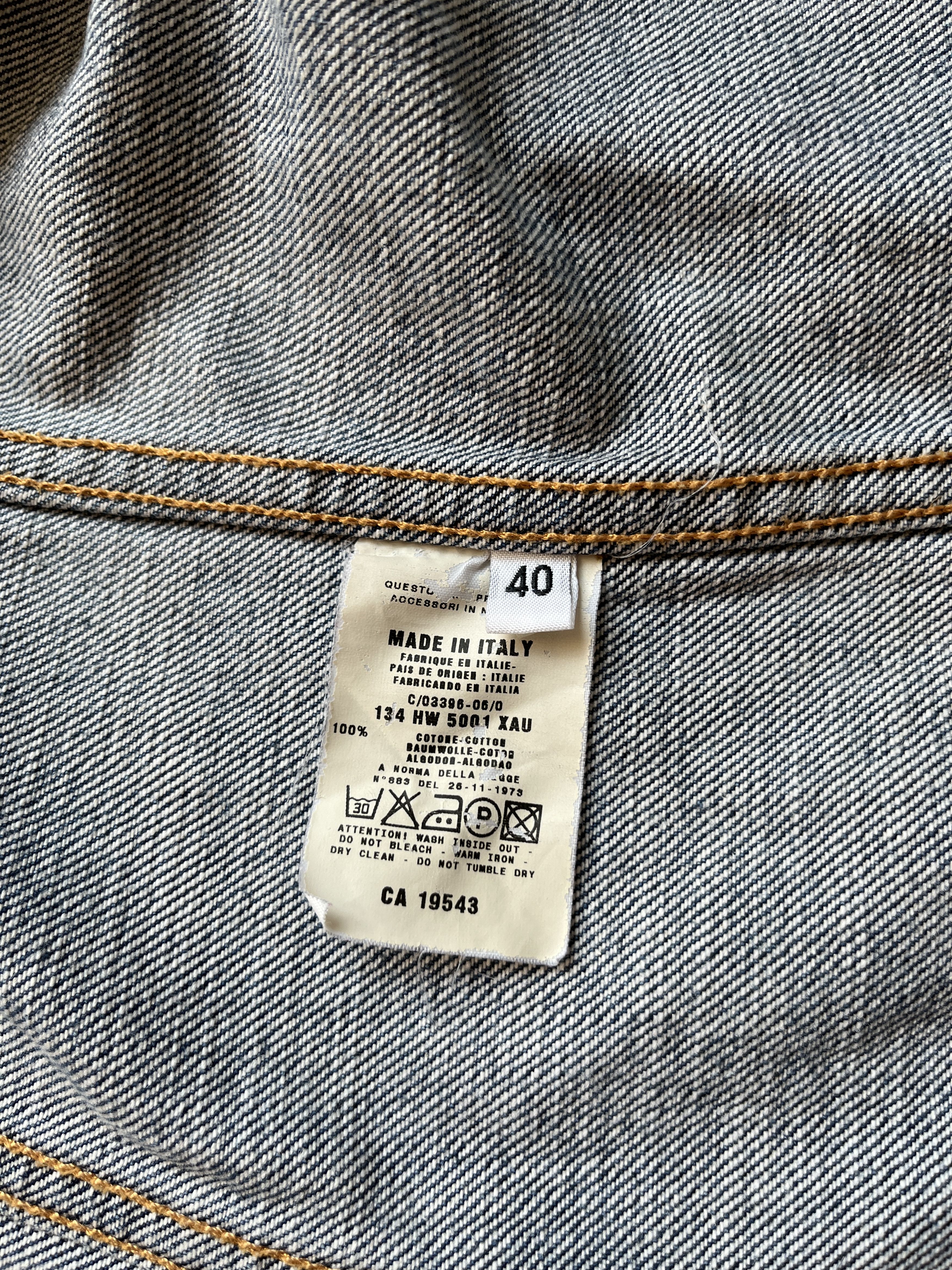 Helmut Lang ⚡️QUICK SALE⚡️Helmut Lang Blue Denim Jean Jacket Size S / US 4 / IT 40 - 3 Thumbnail