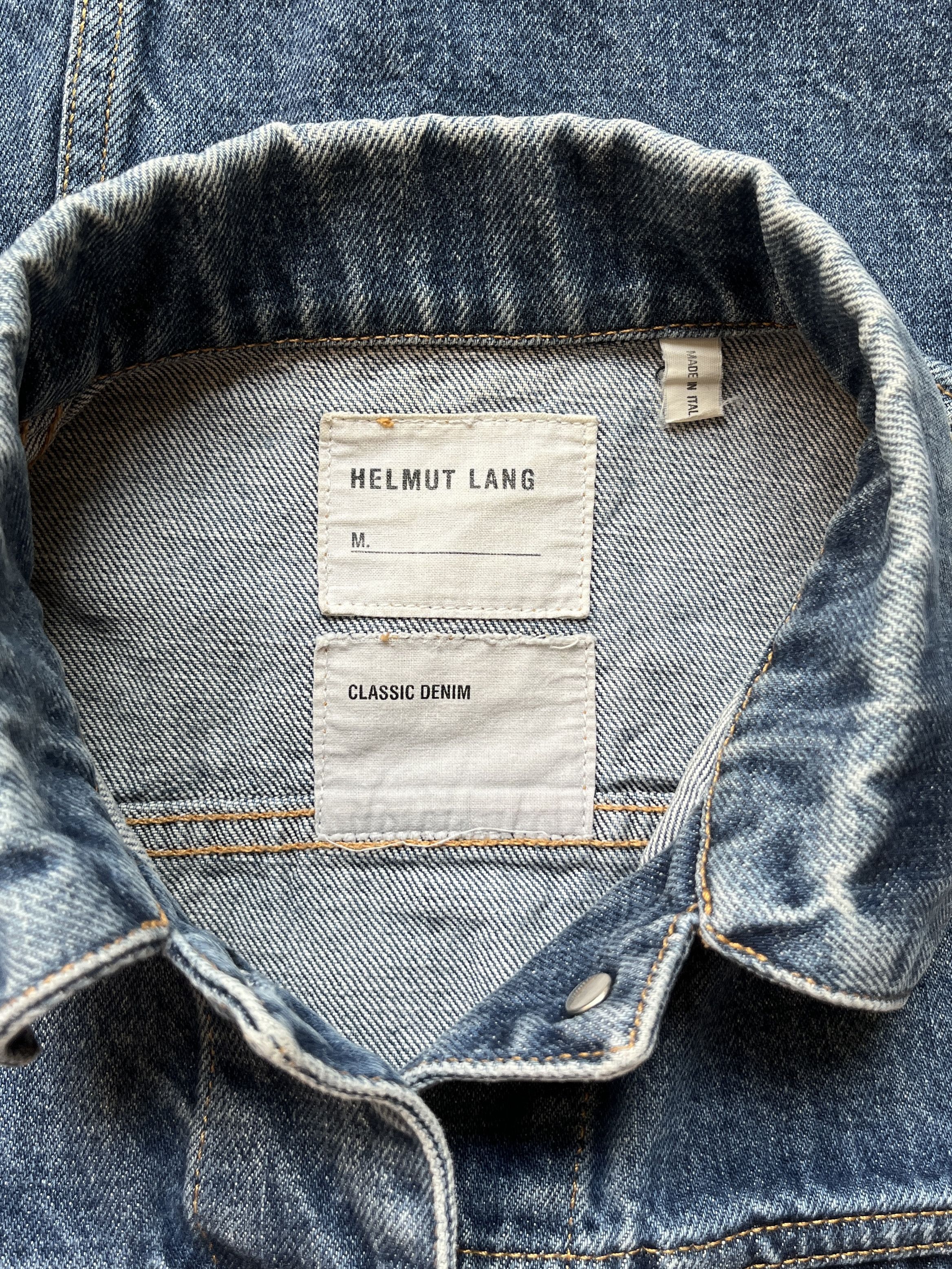 Helmut Lang ⚡️QUICK SALE⚡️Helmut Lang Blue Denim Jean Jacket Size S / US 4 / IT 40 - 4 Thumbnail