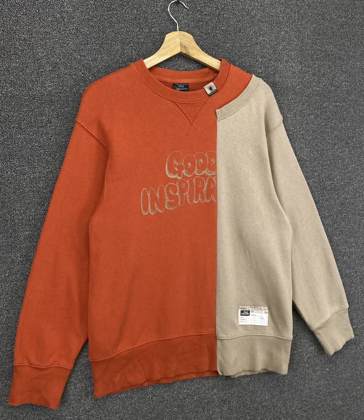 GU × Maison MIHARA YASUHIRO Miharayasuhuro x GU Good Inspiration 2Tone Rare Sweatshirt Size US S / EU 44-46 / 1 - 2 Thumbnail
