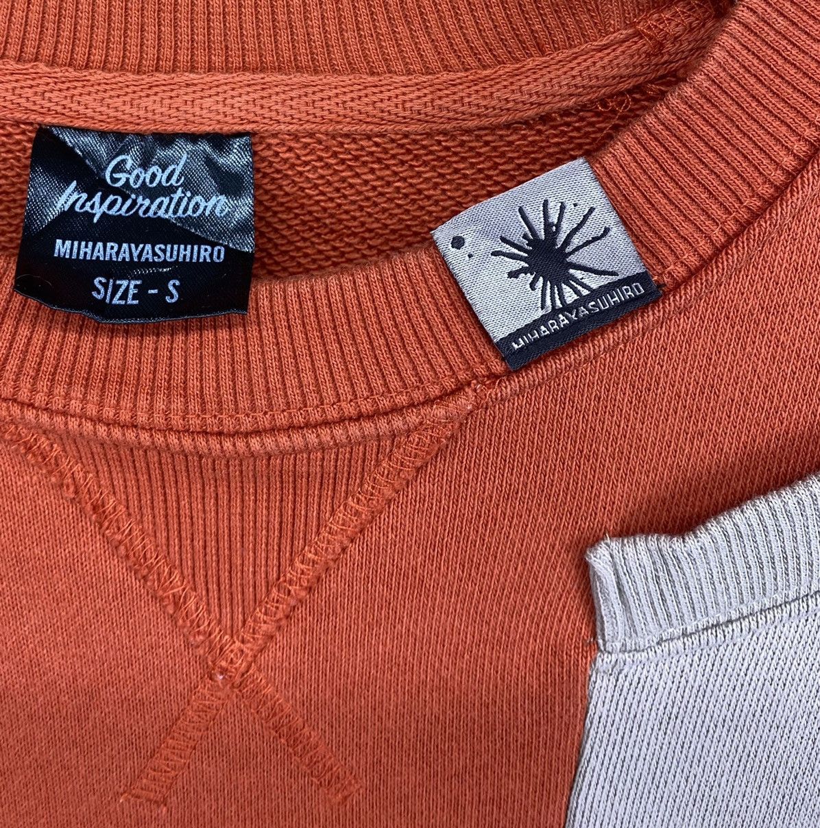 GU × Maison MIHARA YASUHIRO Miharayasuhuro x GU Good Inspiration 2Tone Rare Sweatshirt Size US S / EU 44-46 / 1 - 6 Thumbnail