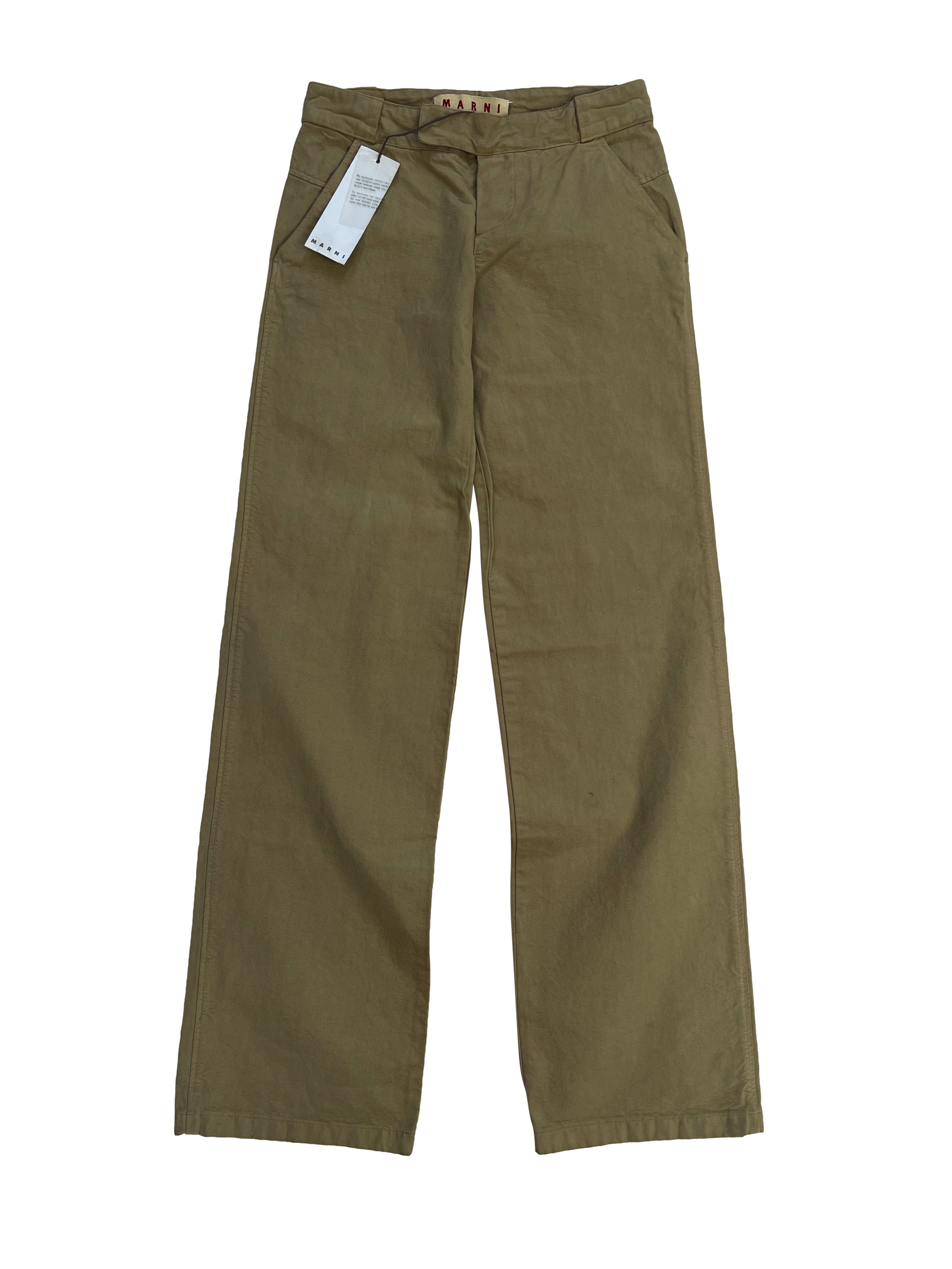 Marni ⚡️QUICK SALE⚡️Marni Beige Wide-Leg Pants Trousers Size 26" / US 2 / IT 38 - 3 Thumbnail