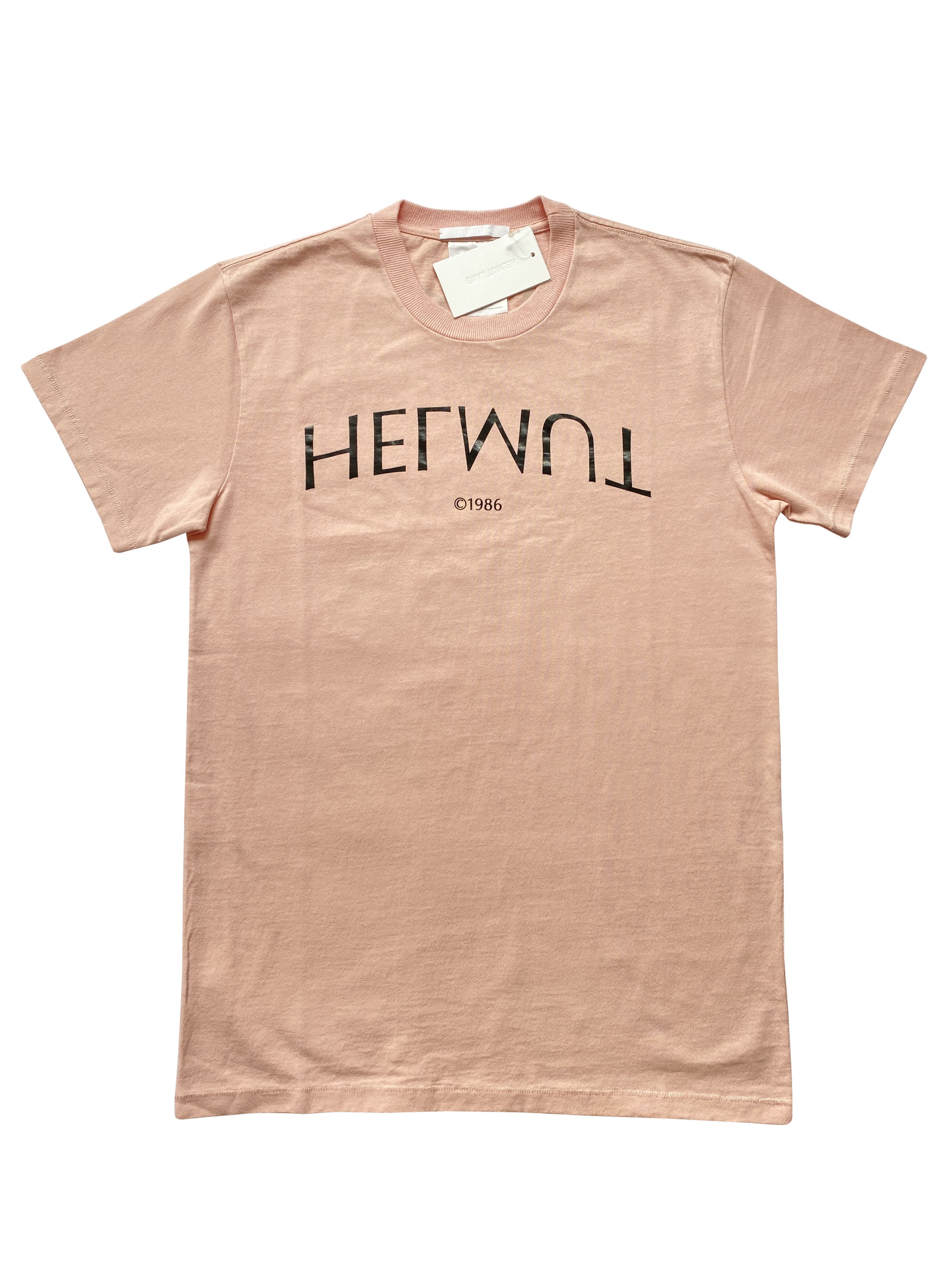 Helmut Lang ⚡️QUICK SALE⚡️ Helmut Lang Logo Pink Short Sleeve Tshirt Size US S / EU 44-46 / 1 - 1 Thumbnail