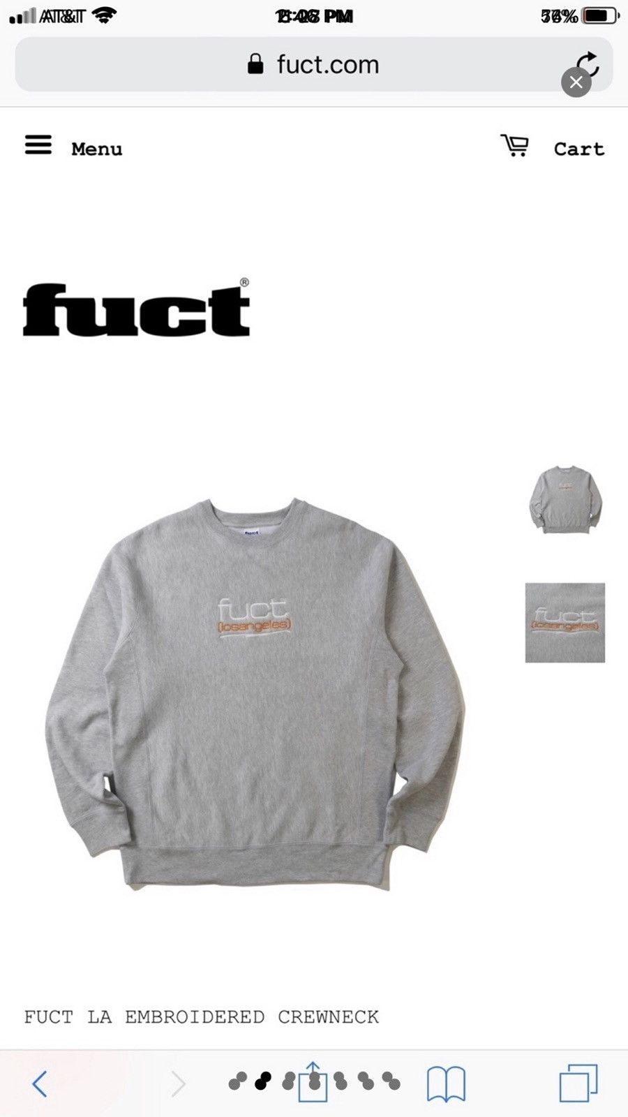 FUCT × Fuck The Population Fuct LA Embroidered Sweatshirt Large Los Angeles Cali Size US L / EU 52-54 / 3 - 2 Thumbnail