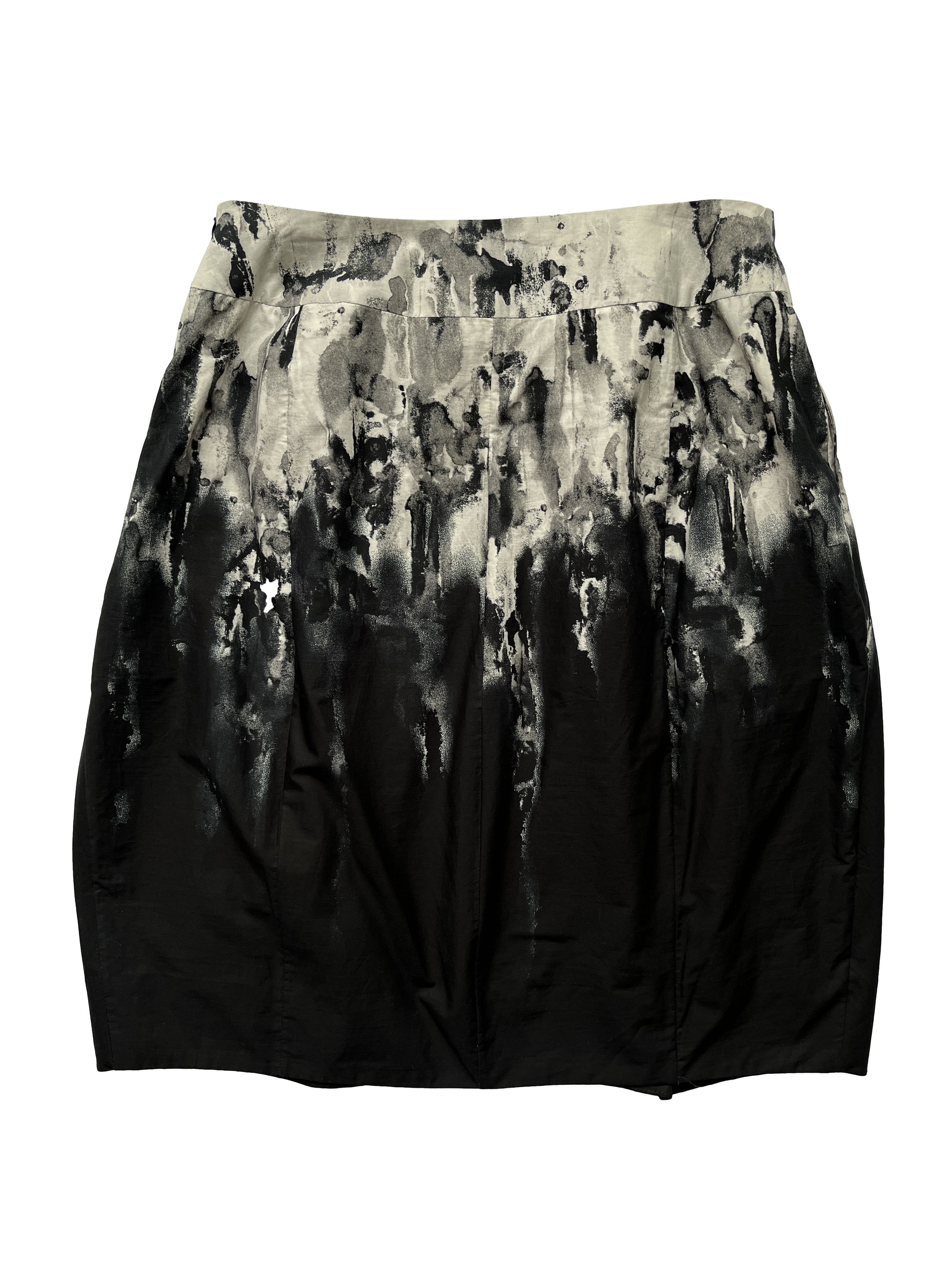 Marni ⚡️QUICK SALE⚡️Marni Black & Off-White Patterned Skirt & Belt Size 30" / US 8 / IT 44 - 2 Thumbnail