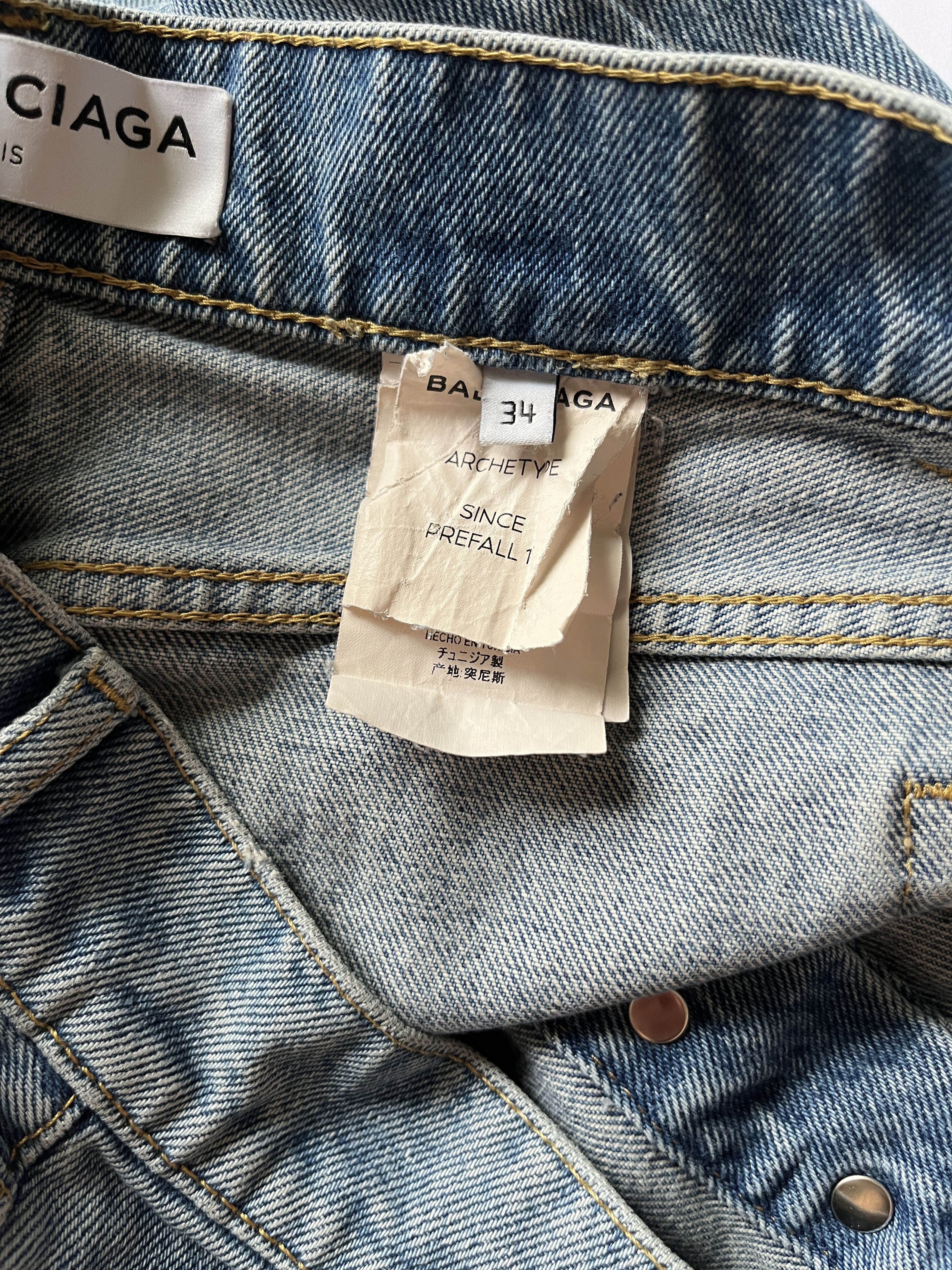 Balenciaga ⚡️QUICK SALE⚡️2017 Balenciaga by Demna Blue Jeans Pants Size 25" / US 0 / IT 36 - 5 Thumbnail