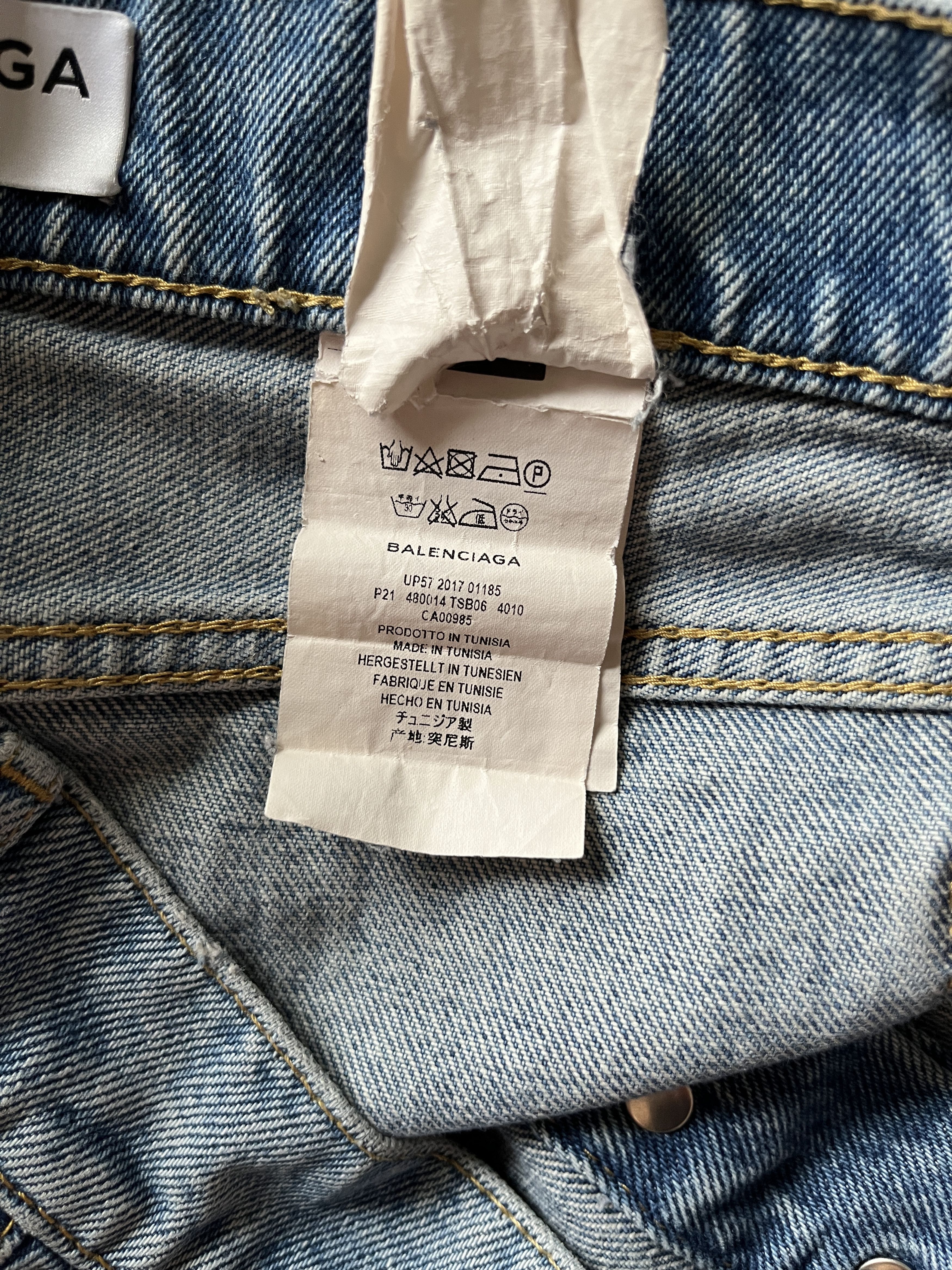 Balenciaga ⚡️QUICK SALE⚡️2017 Balenciaga by Demna Blue Jeans Pants Size 25" / US 0 / IT 36 - 6 Thumbnail