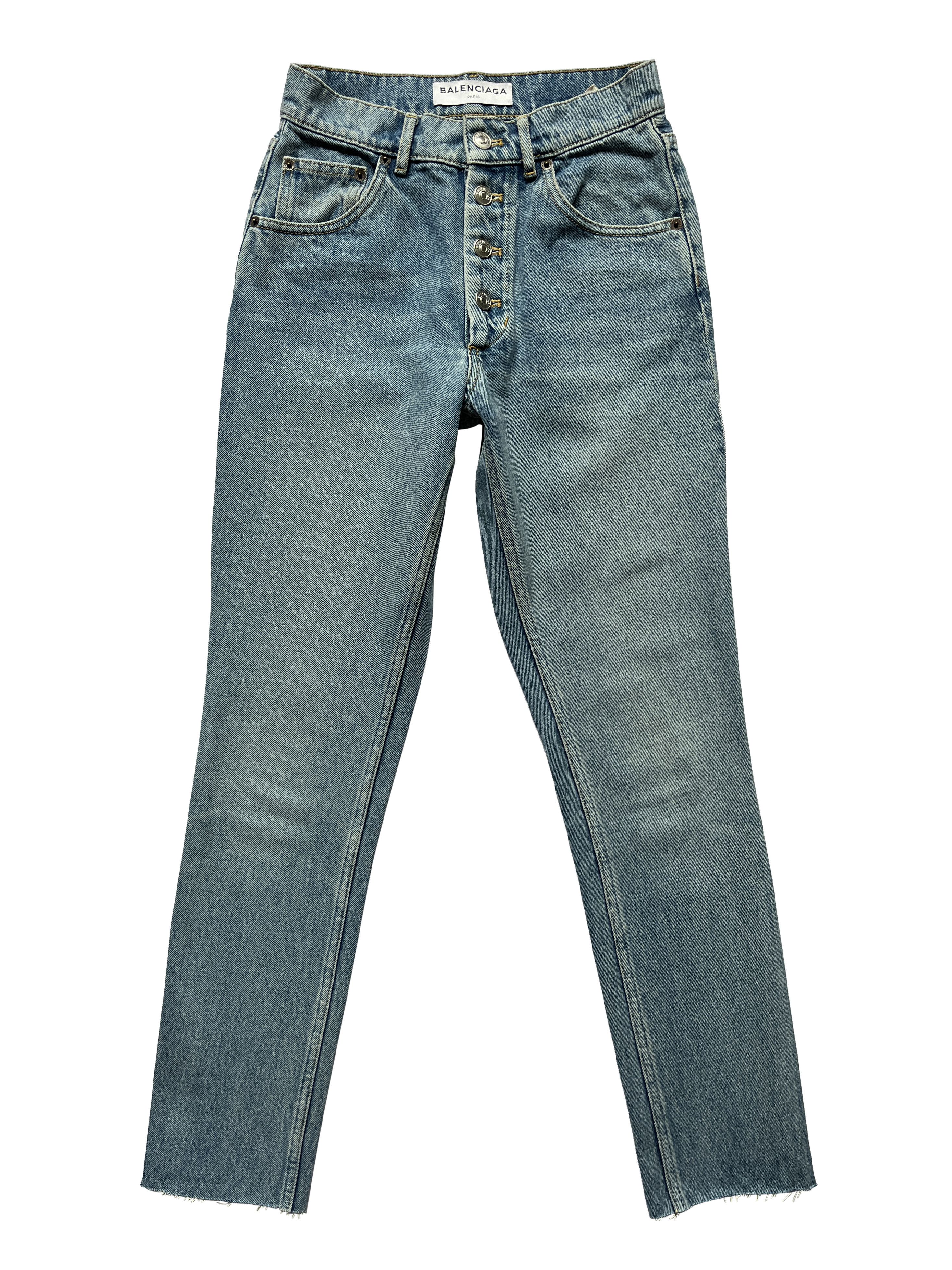 Balenciaga ⚡️QUICK SALE⚡️2017 Balenciaga by Demna Blue Jeans Pants Size 25" / US 0 / IT 36 - 1 Thumbnail