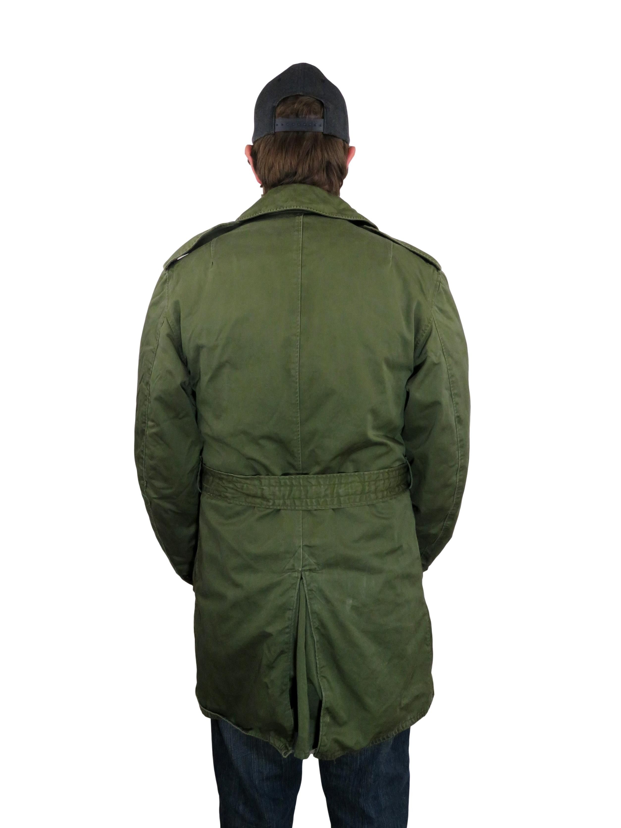 Other Vintage 50s Army OG-107 Coat Jacket Medium Belted Overcoat Size US M / EU 48-50 / 2 - 3 Thumbnail