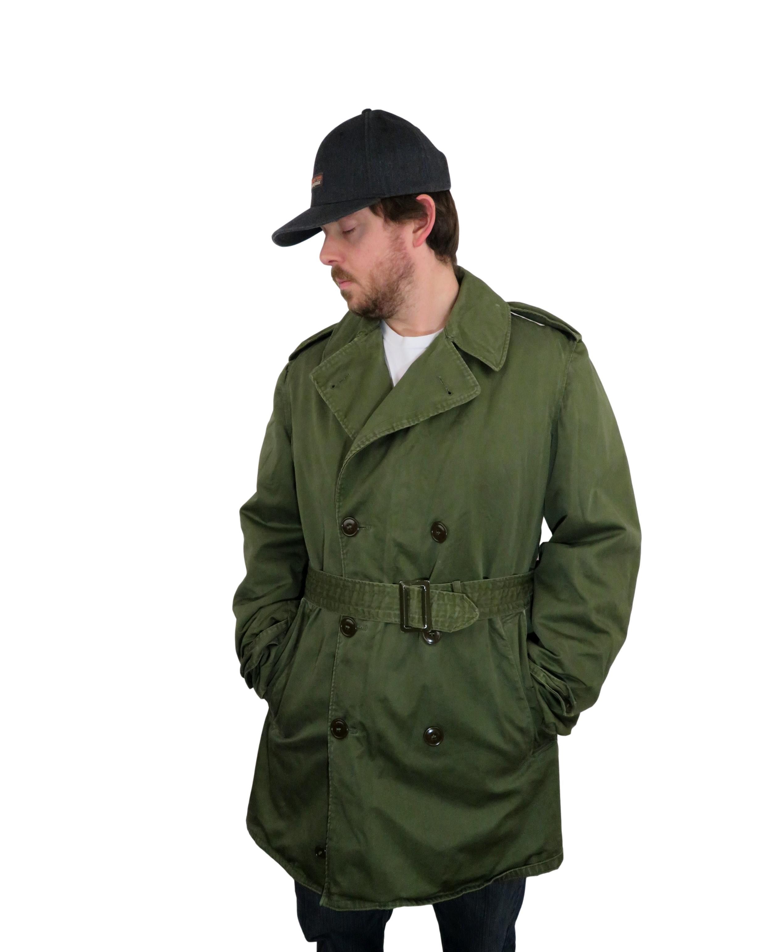 Other Vintage 50s Army OG-107 Coat Jacket Medium Belted Overcoat Size US M / EU 48-50 / 2 - 1 Thumbnail