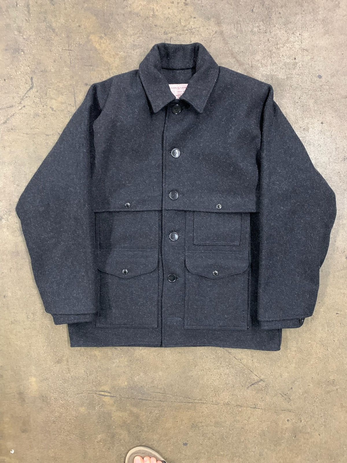 Filson Vintage Filson Wax Leather Jacket Made In USA Style 466 L - Foto 10