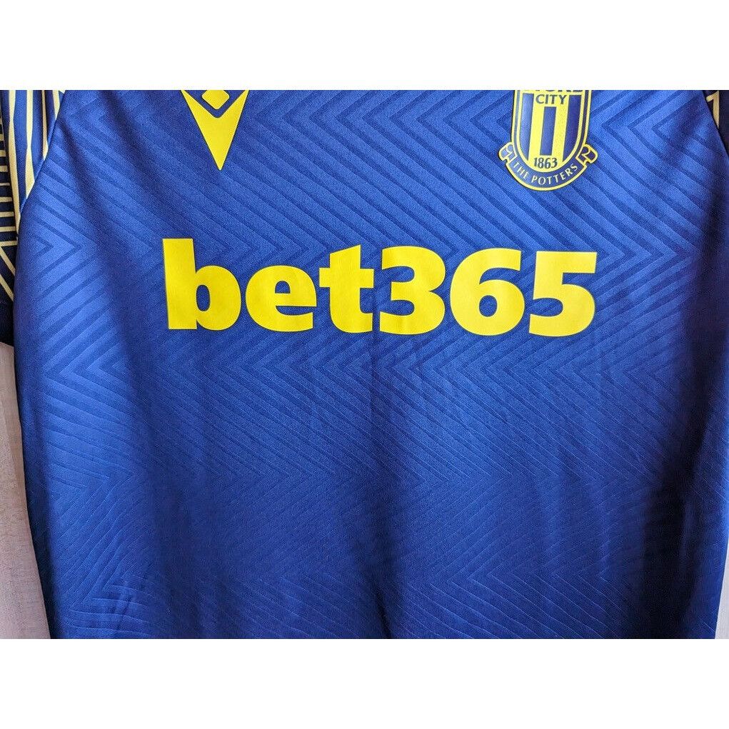 Macron MACRON STOKE CITY 2019/2020 THIRD FOOTBALL SHIRT JERSEY SIZE Size US L / EU 52-54 / 3 - 5 Thumbnail