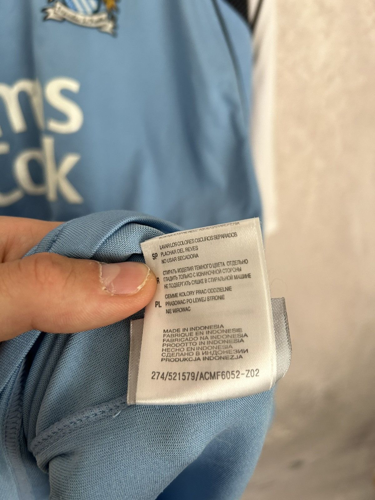 Reebok Vintage Manchester City Reebok Soccer Jersey Football Size US XXL / EU 58 / 5 - 8 Thumbnail