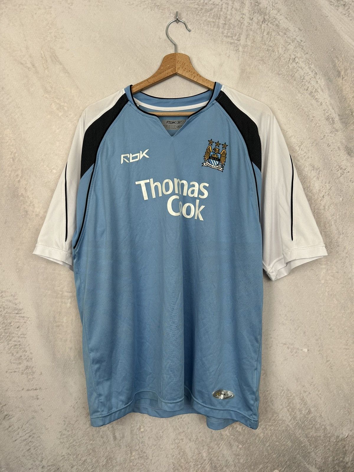 Vintage Manchester City Reebok Soccer Jersey Football