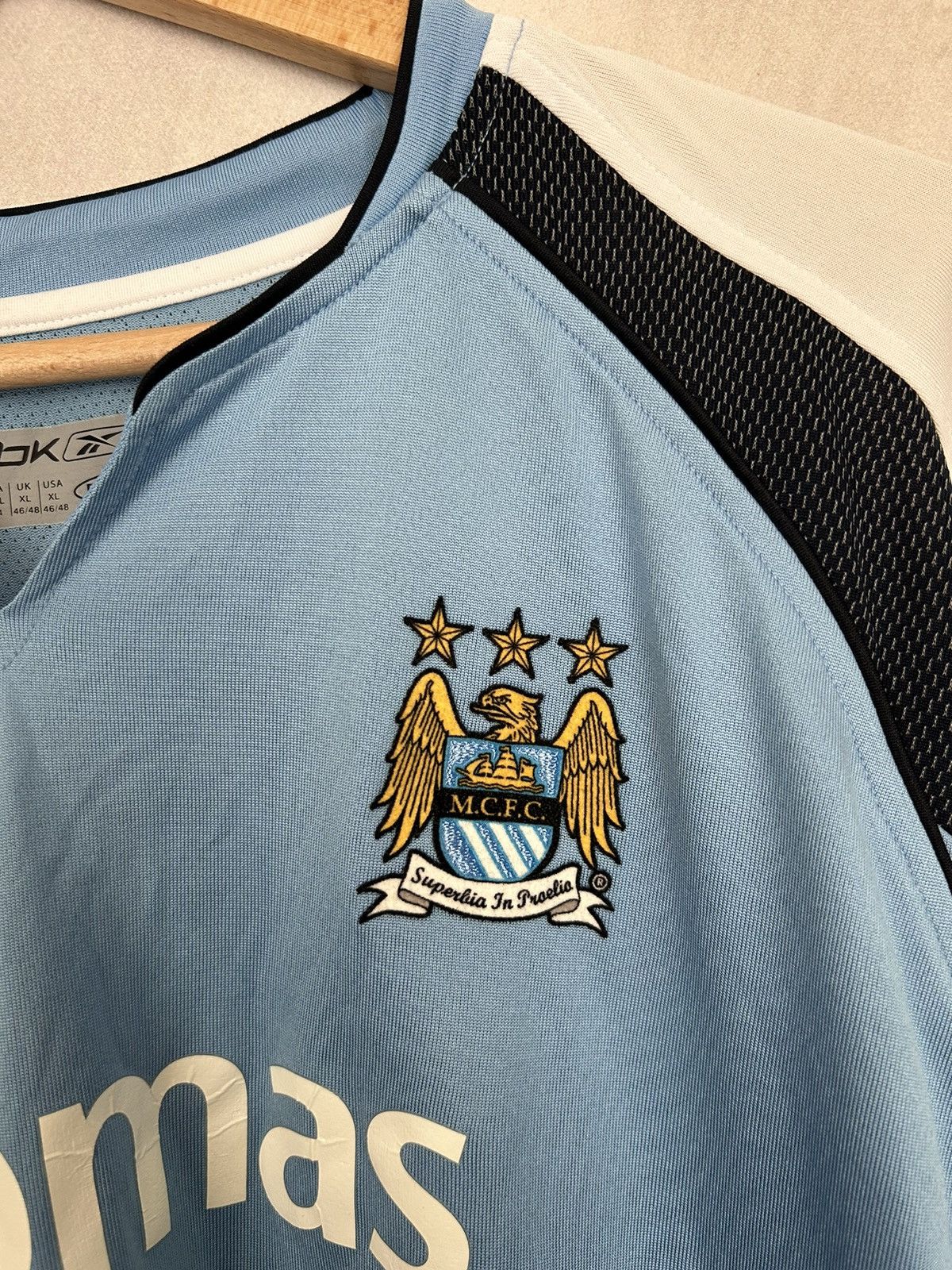 Reebok Vintage Manchester City Reebok Soccer Jersey Football Size US XXL / EU 58 / 5 - 4 Thumbnail