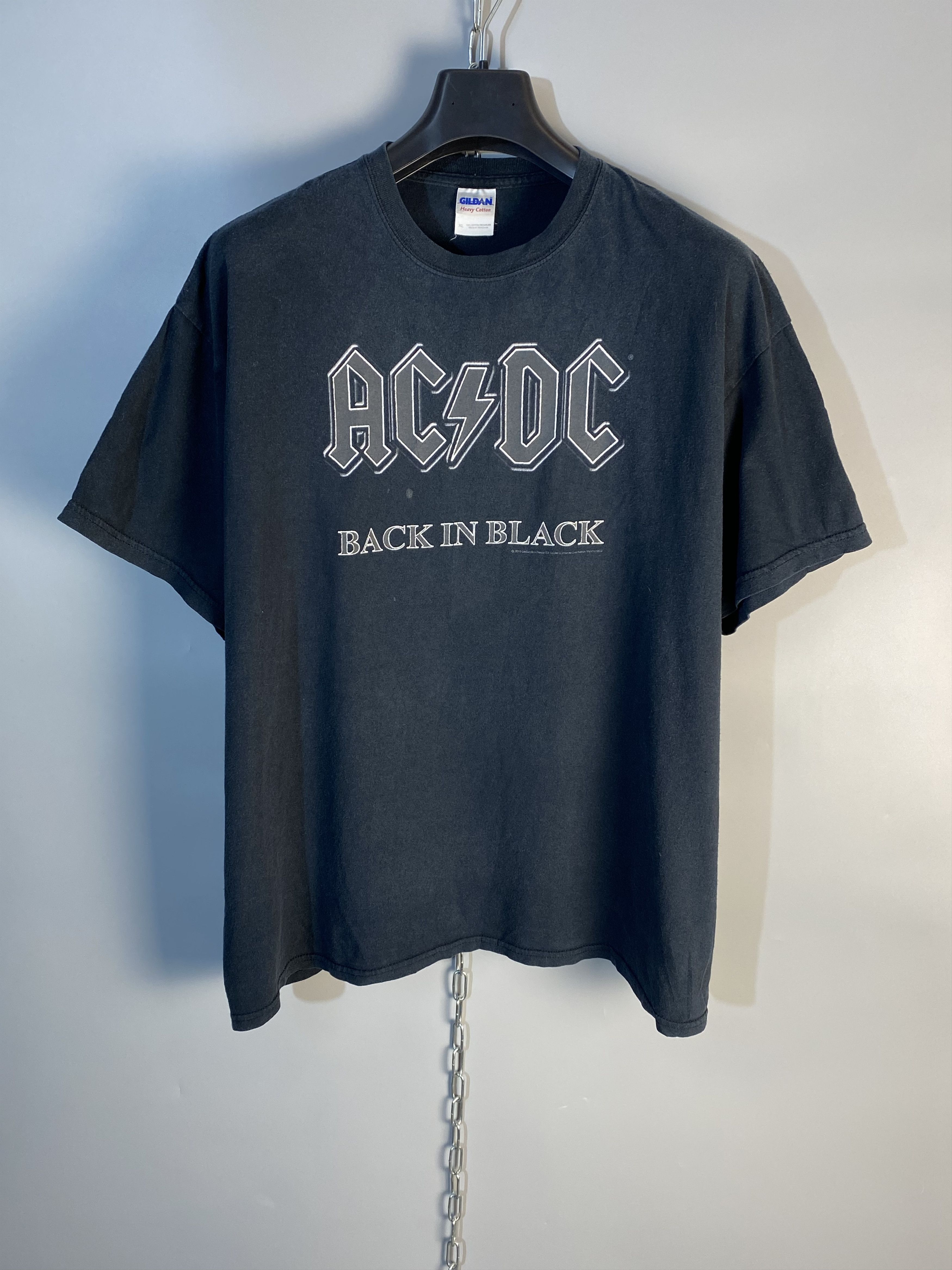 Vintage ACDC 2010 Back in Black Tee T Shirt