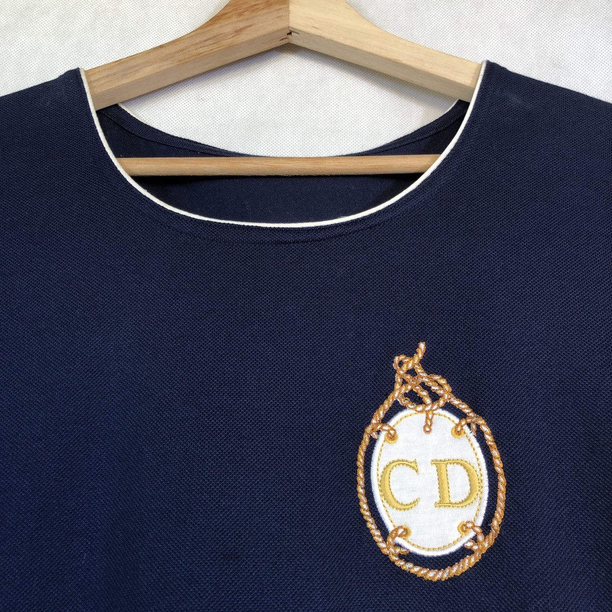 Christian Dior Monsieur × Dior × Vintage Rare! Vintage Christian Dior Sports Embroidery Shirt Size US M / EU 48-50 / 2 - 4 Thumbnail