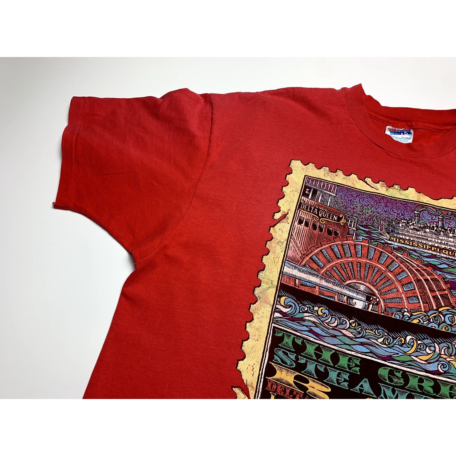 Hanes Hanes Beefy t-shirt MISSISSIPPI QUEEN 1994 The great steambo Size US L / EU 52-54 / 3 - 3 Thumbnail