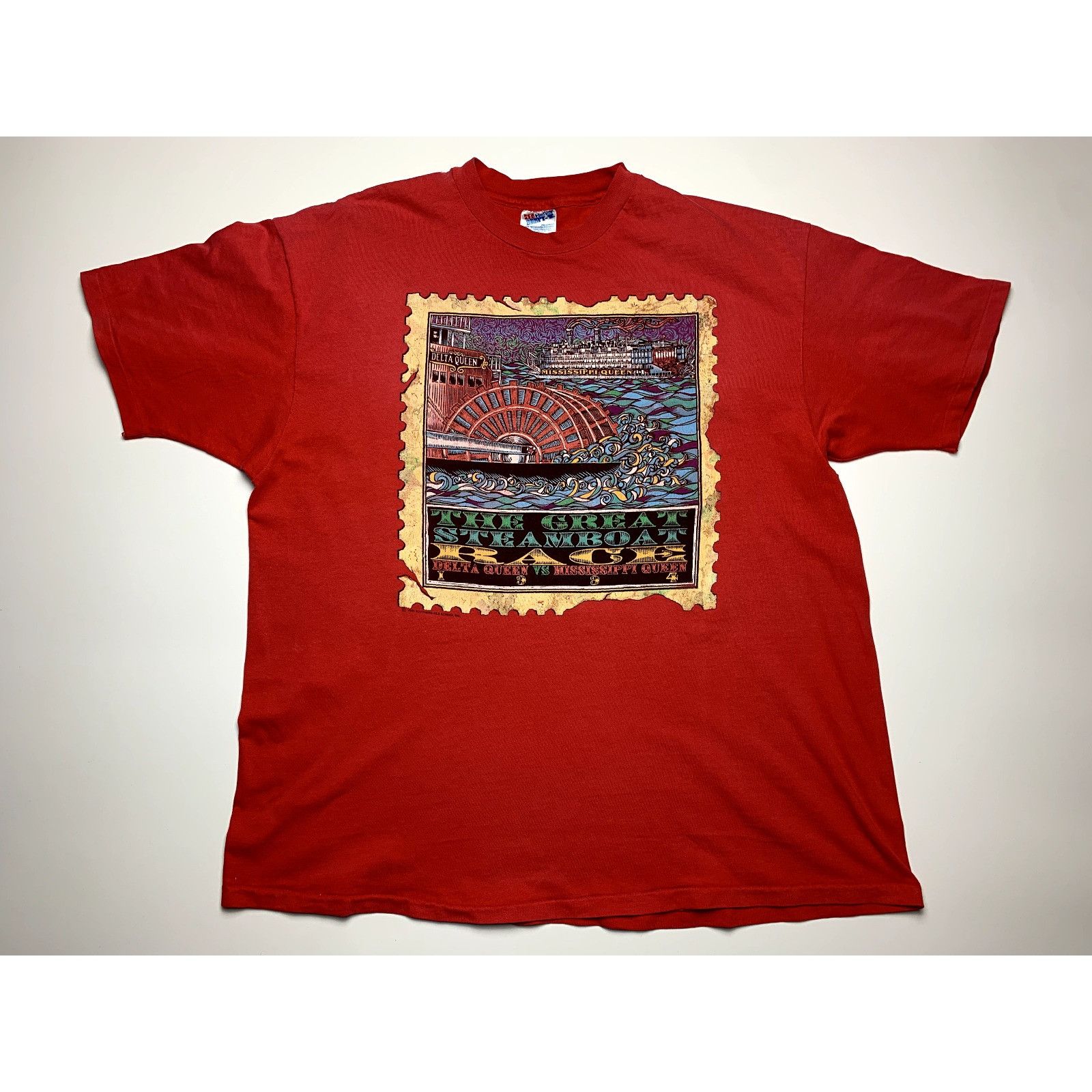 Hanes Hanes Beefy t-shirt MISSISSIPPI QUEEN 1994 The great steambo Size US L / EU 52-54 / 3 - 1 Thumbnail