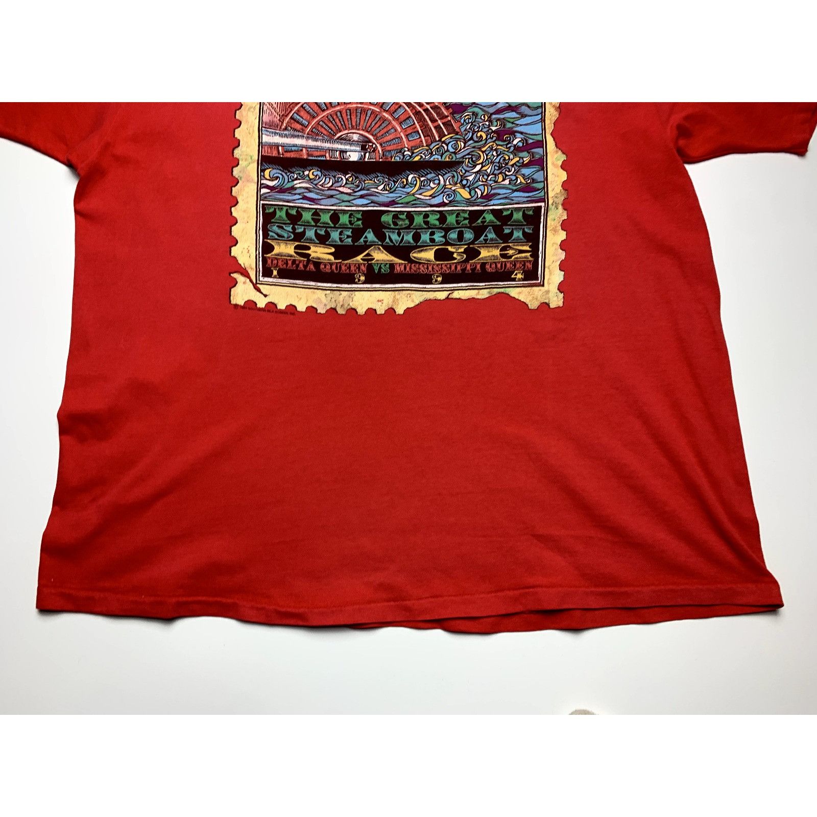 Hanes Hanes Beefy t-shirt MISSISSIPPI QUEEN 1994 The great steambo Size US L / EU 52-54 / 3 - 6 Thumbnail