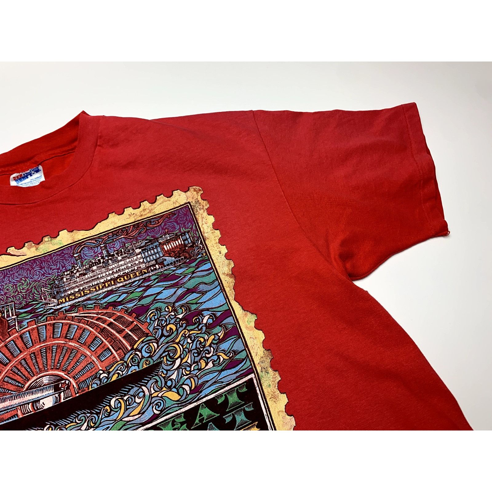 Hanes Hanes Beefy t-shirt MISSISSIPPI QUEEN 1994 The great steambo Size US L / EU 52-54 / 3 - 5 Thumbnail