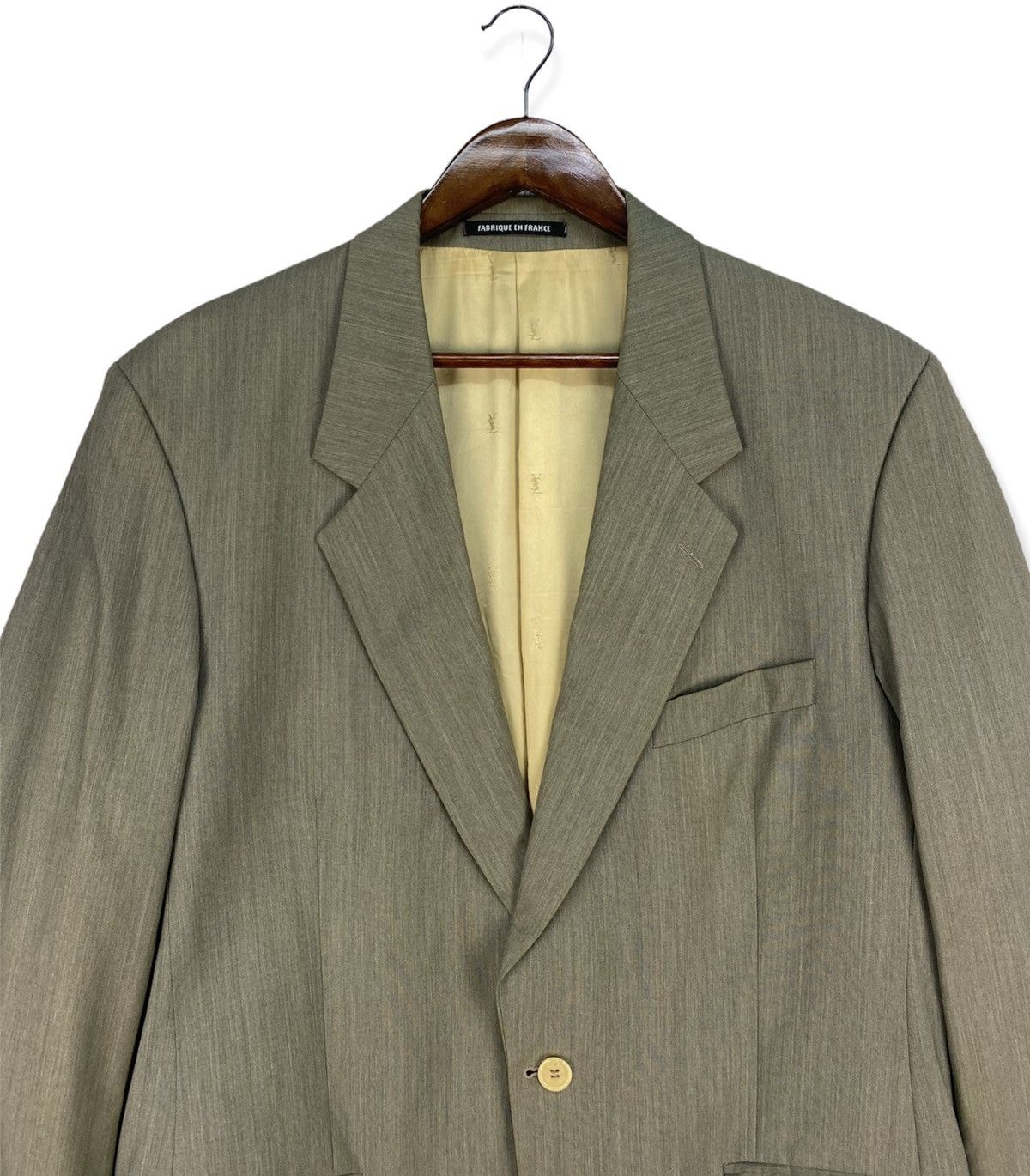 Yves Saint Laurent Vintage Yves Saint Laurent Pour Homme Blazer/Coat Size 50S - 3 Thumbnail