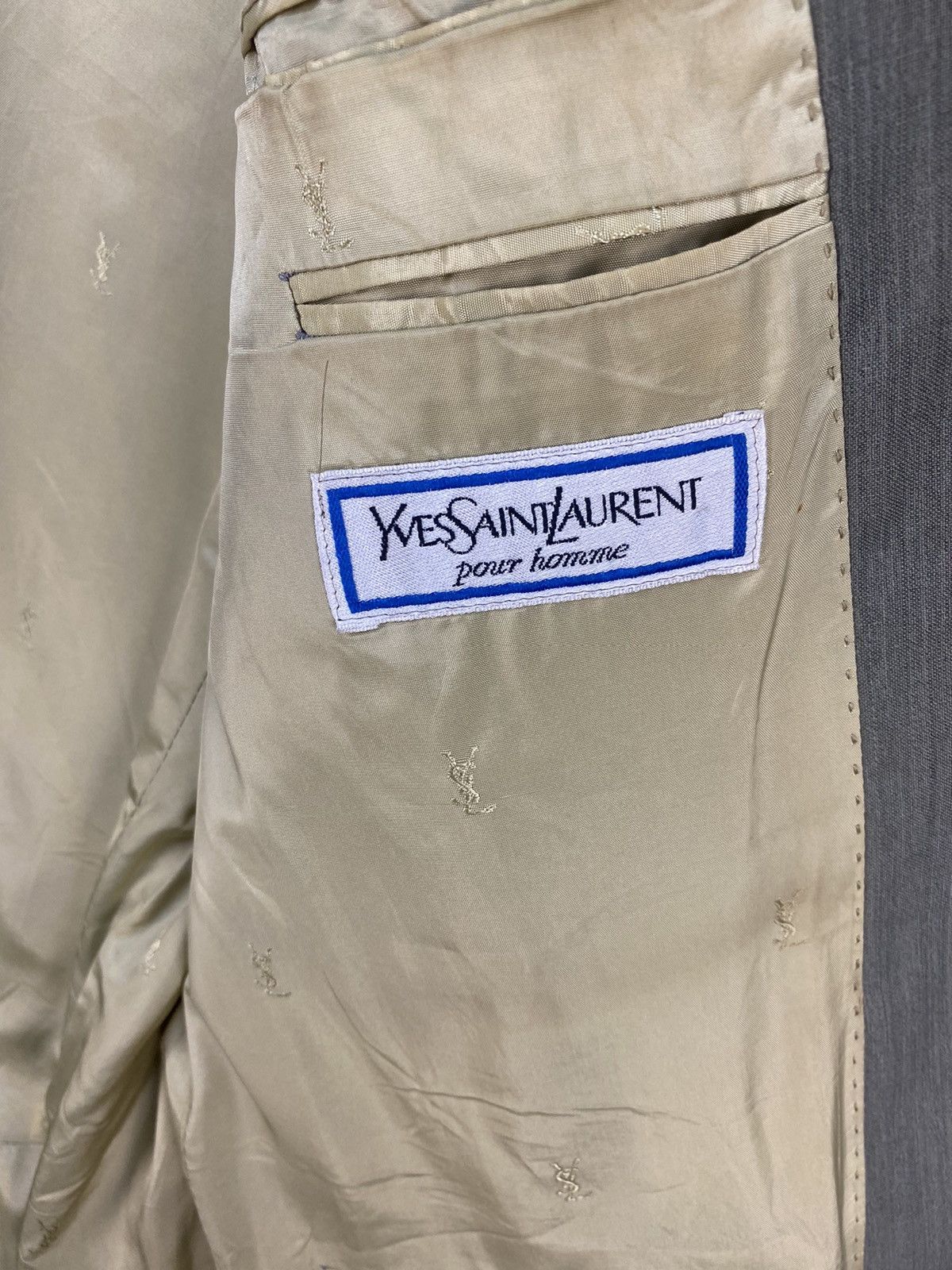 Yves Saint Laurent Vintage Yves Saint Laurent Pour Homme Blazer/Coat Size 50S - 9 Thumbnail