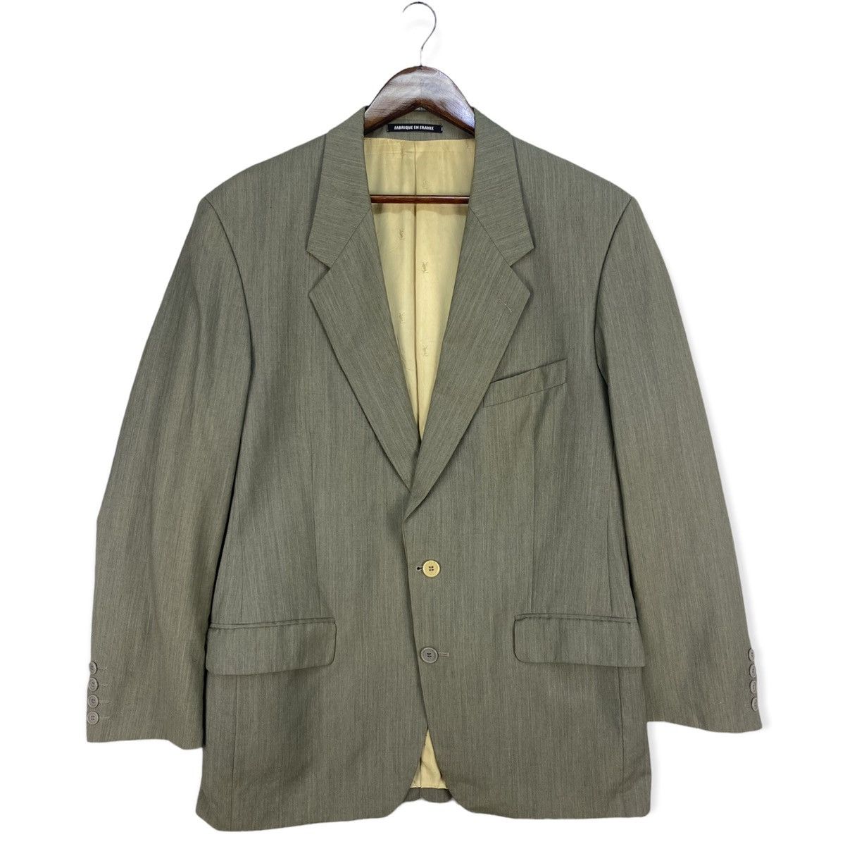 Yves Saint Laurent Vintage Yves Saint Laurent Pour Homme Blazer/Coat Size 50S - 2 Thumbnail