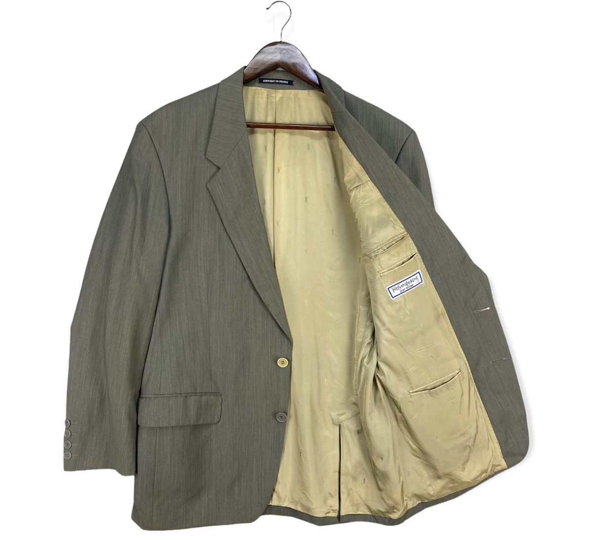 Yves Saint Laurent Vintage Yves Saint Laurent Pour Homme Blazer/Coat Size 50S - 1 Thumbnail