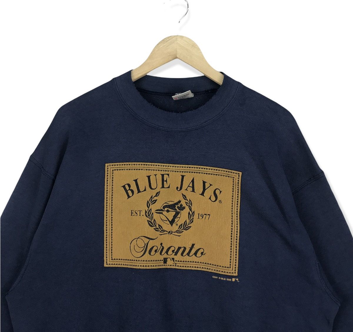MLB Vintage 90s MLB Blue Jay Toronto Sweatshirt Size US L / EU 52-54 / 3 - 2 Thumbnail