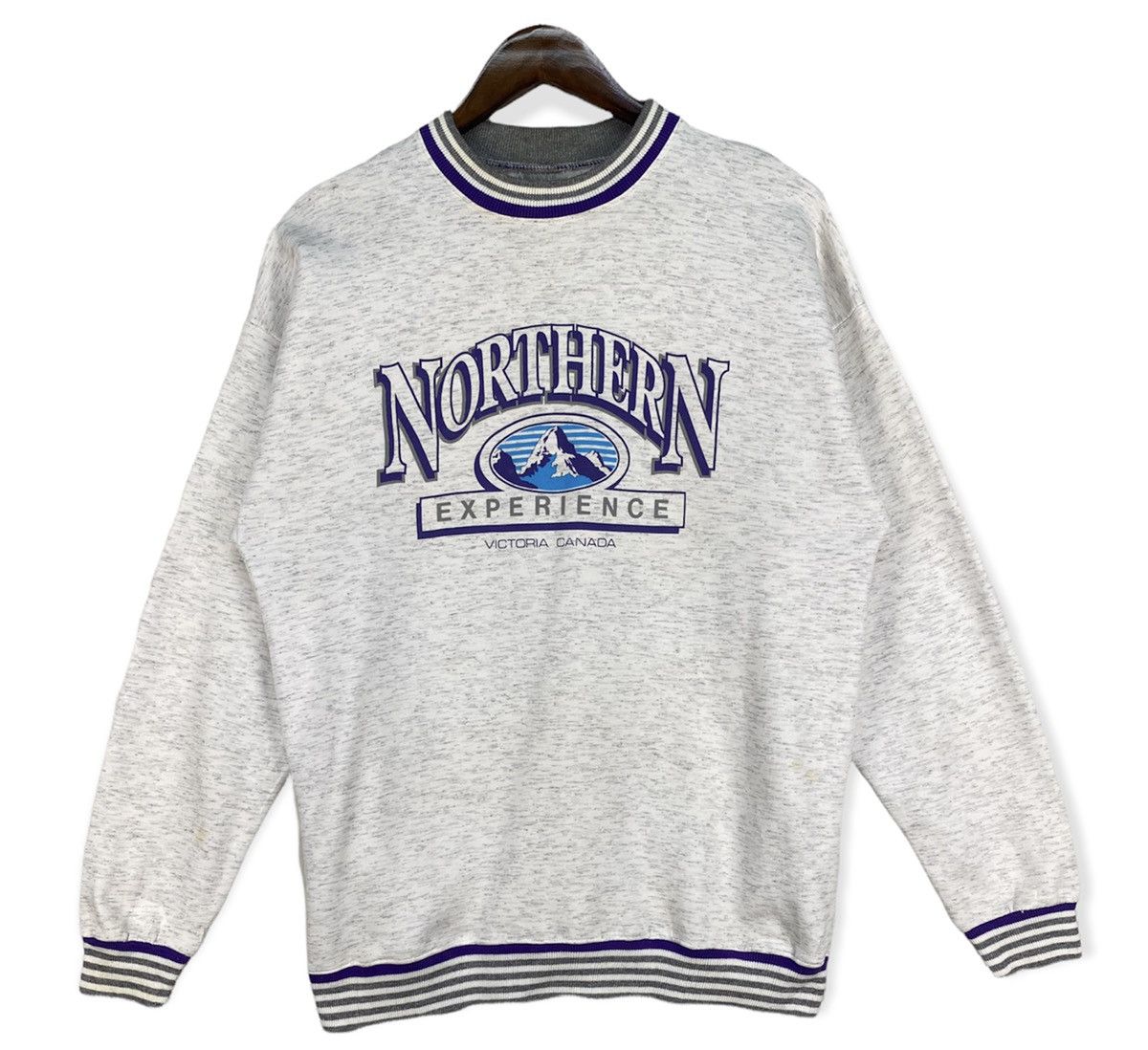 image of Canada x Northern Reflections Vintage Northern Experience Sweatshirt in Grey, Men's (Size Medium)