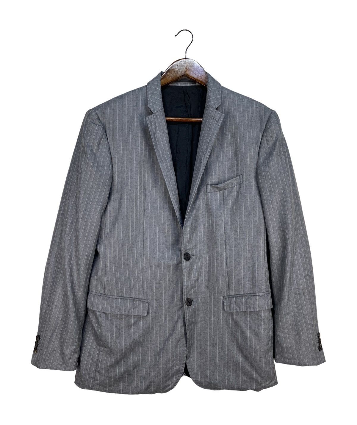 Black Barrett BlackBarrett By Neil Barrett Stripe Blazer Size US M / EU 48-50 / 2 - 2 Thumbnail